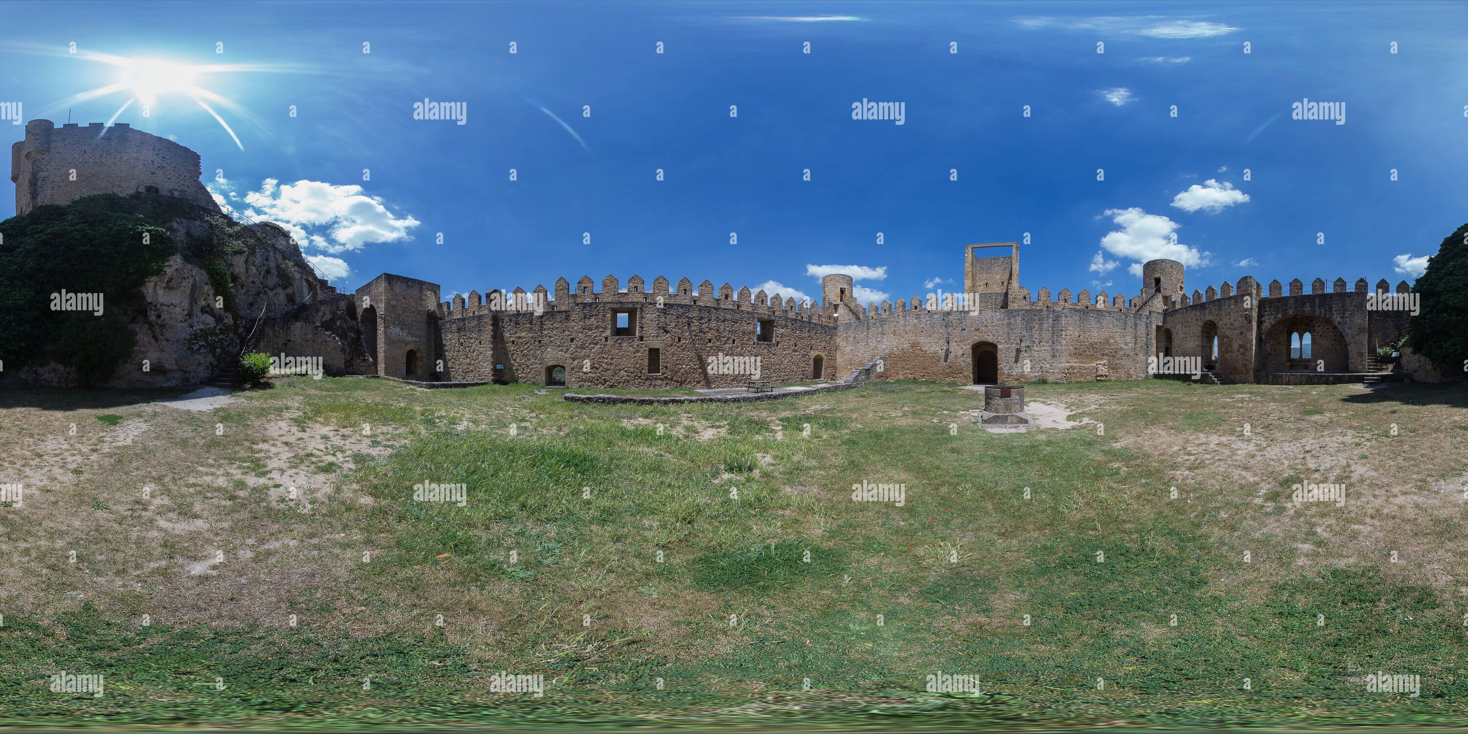 360° view of Frias Castillo, Patio de Armas Alamy