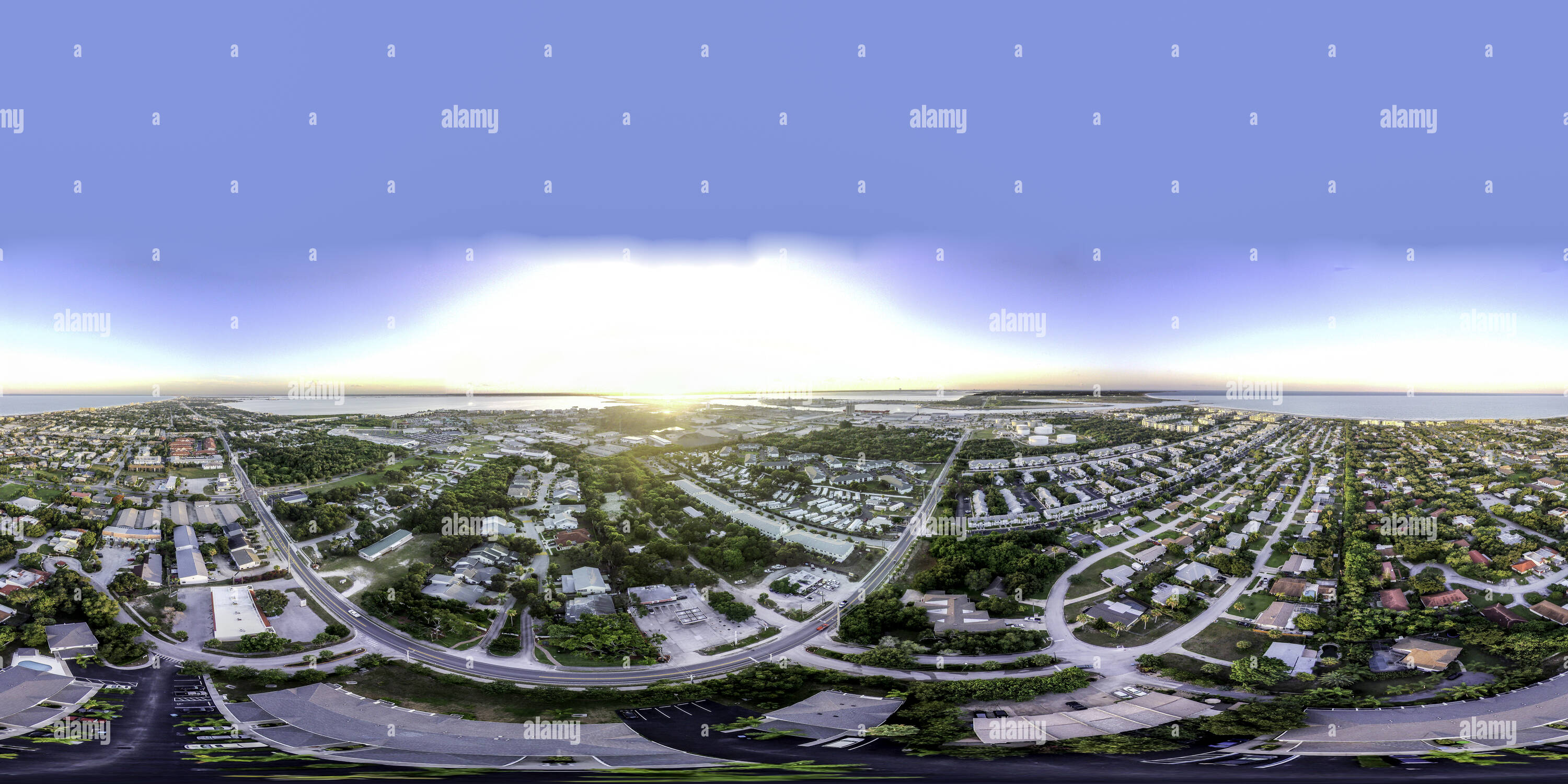 360 degree panoramic view of Vision+ Aerial Above Cape Canaveral, FL