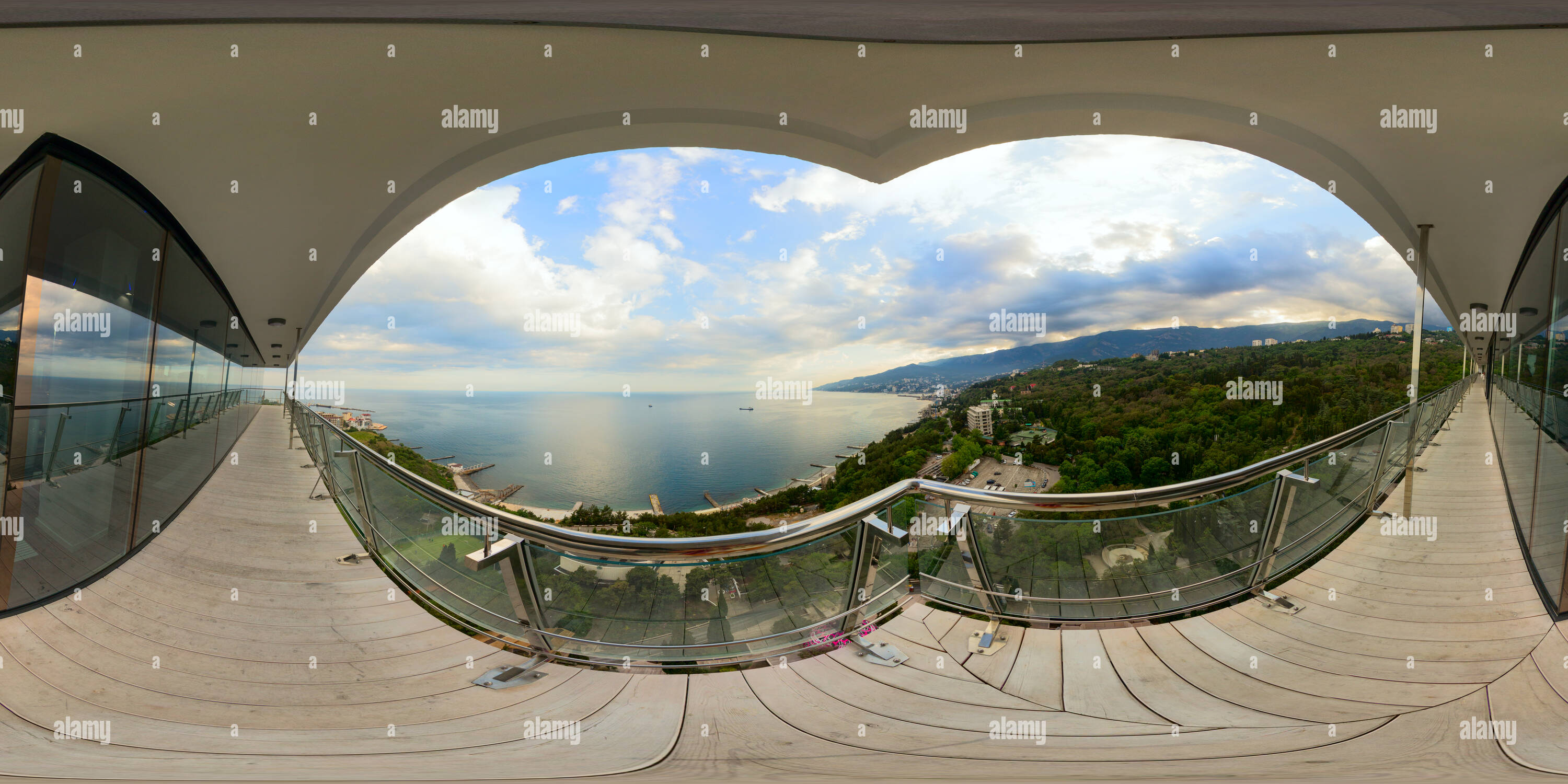 360 degree panoramic view of Hotel Yalta Intourist