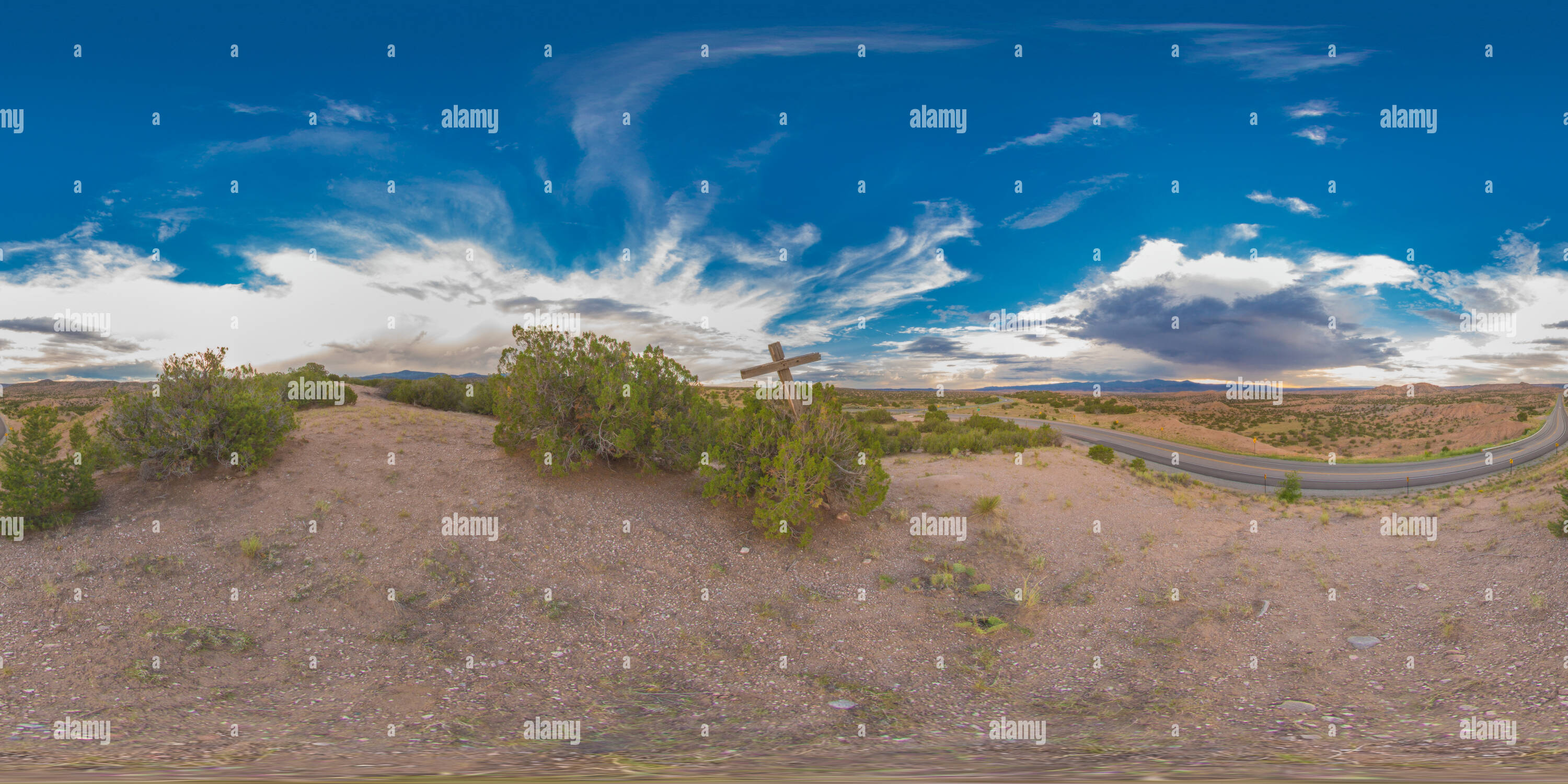 360° view of Road to Chimayo New Mexico - Alamy