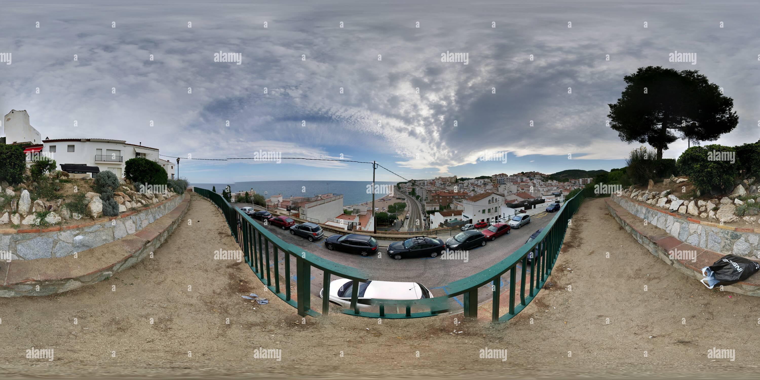 360° view of Sant pol de Mar - Alamy