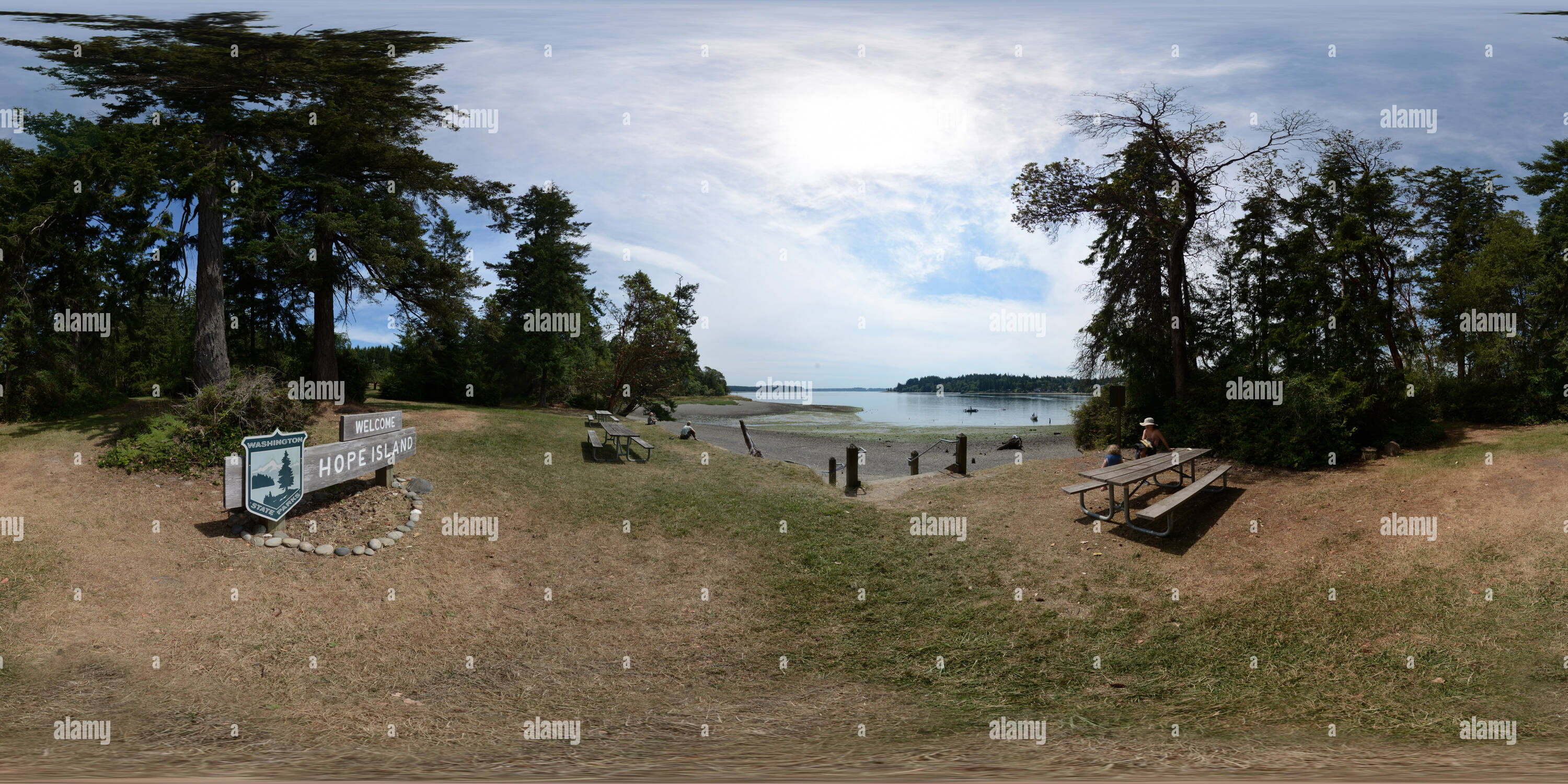 360° view of Hope Island State Park (Mason Co.) Washington State, USA