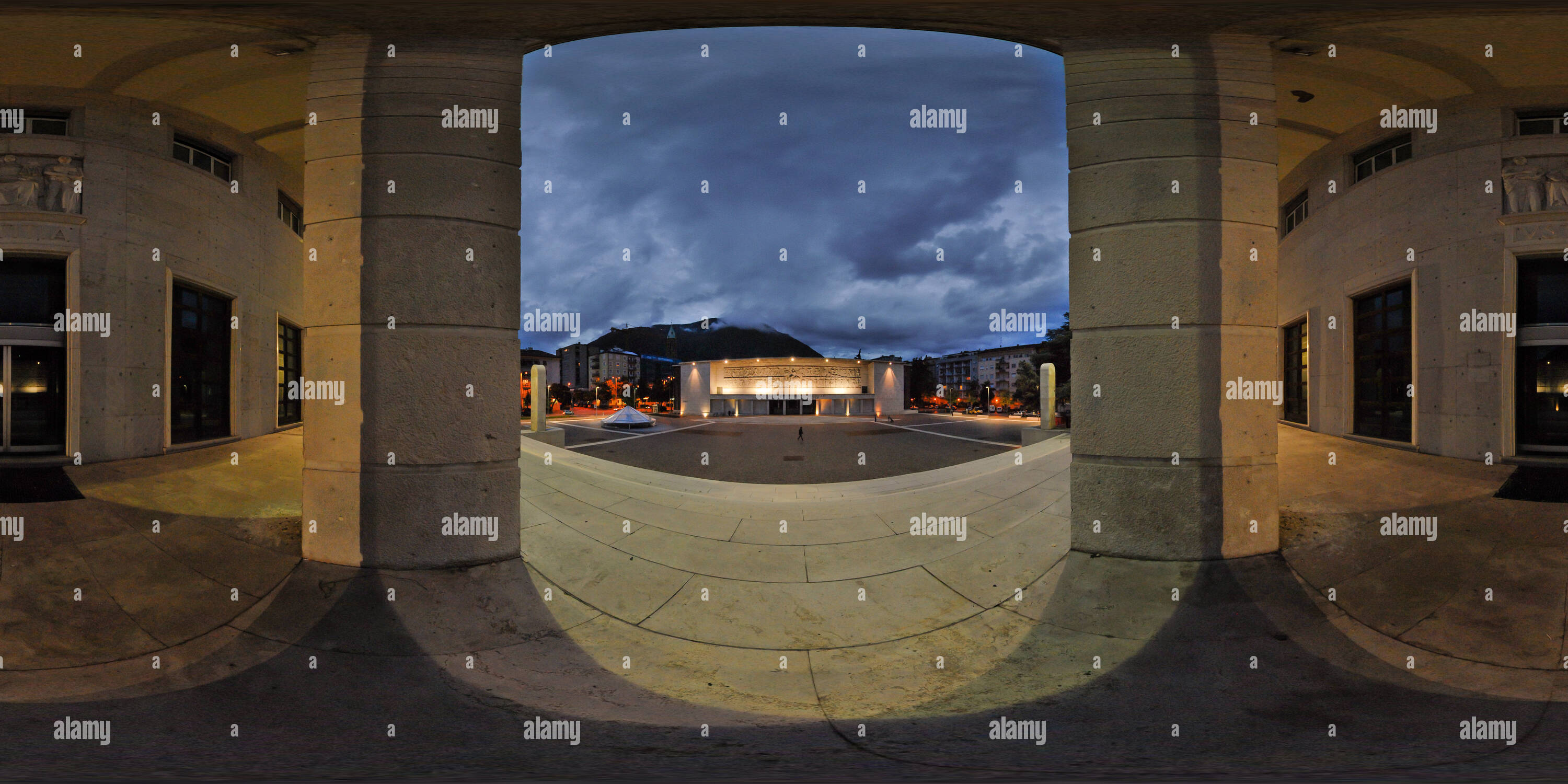 360 degree panoramic view of Bozen Gericht Tribunale