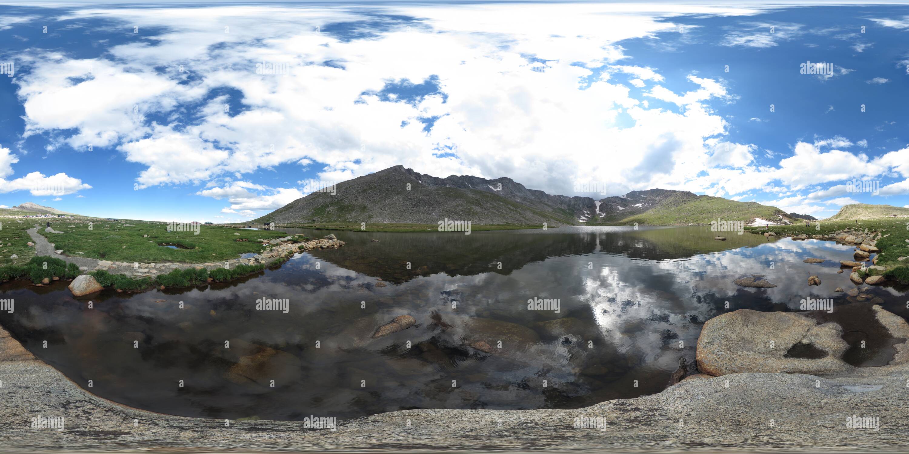 360 degree panoramic view of Summit Lake
