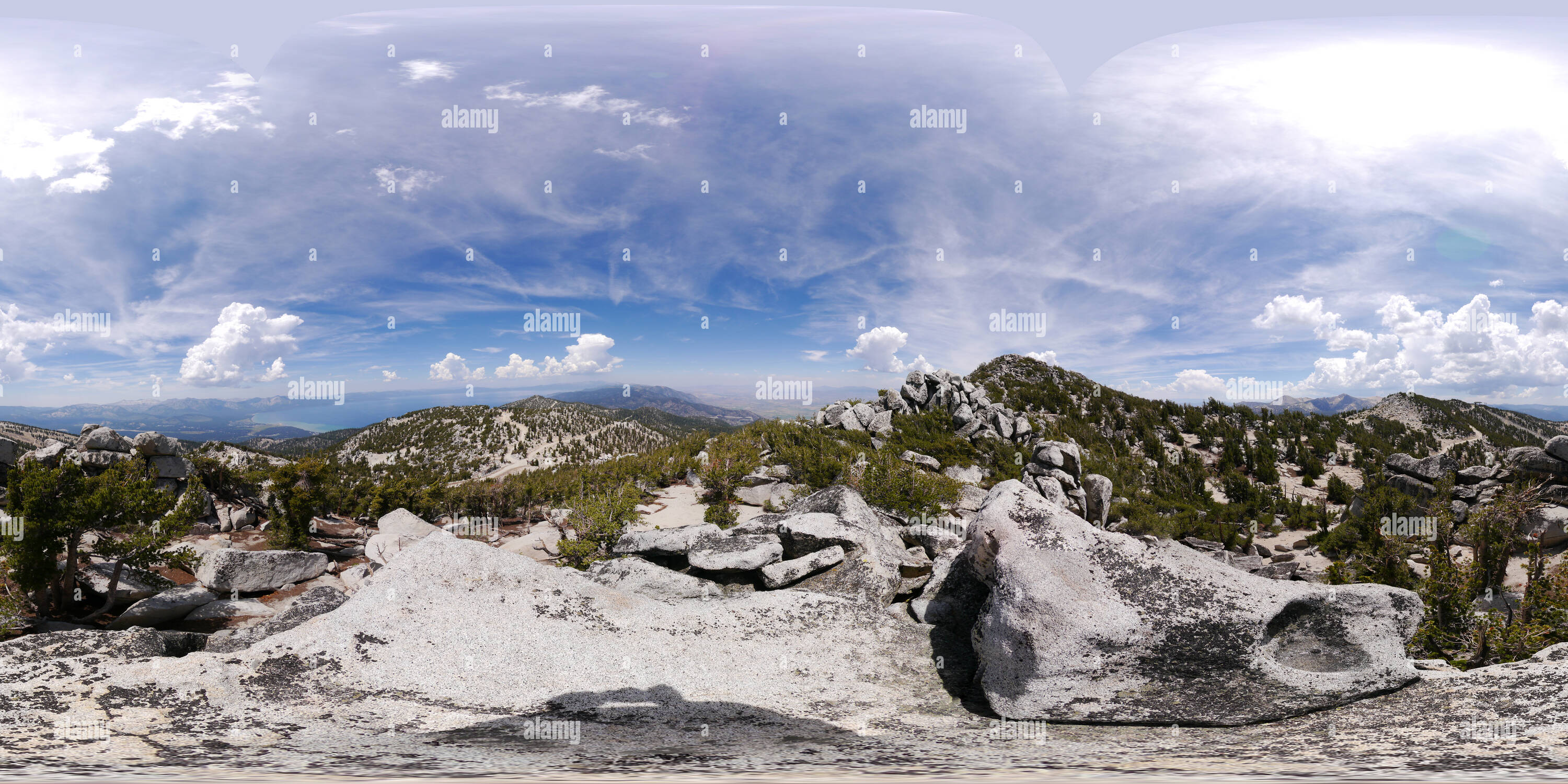 360 degree panoramic view of Lake Tahoe from Heavenly