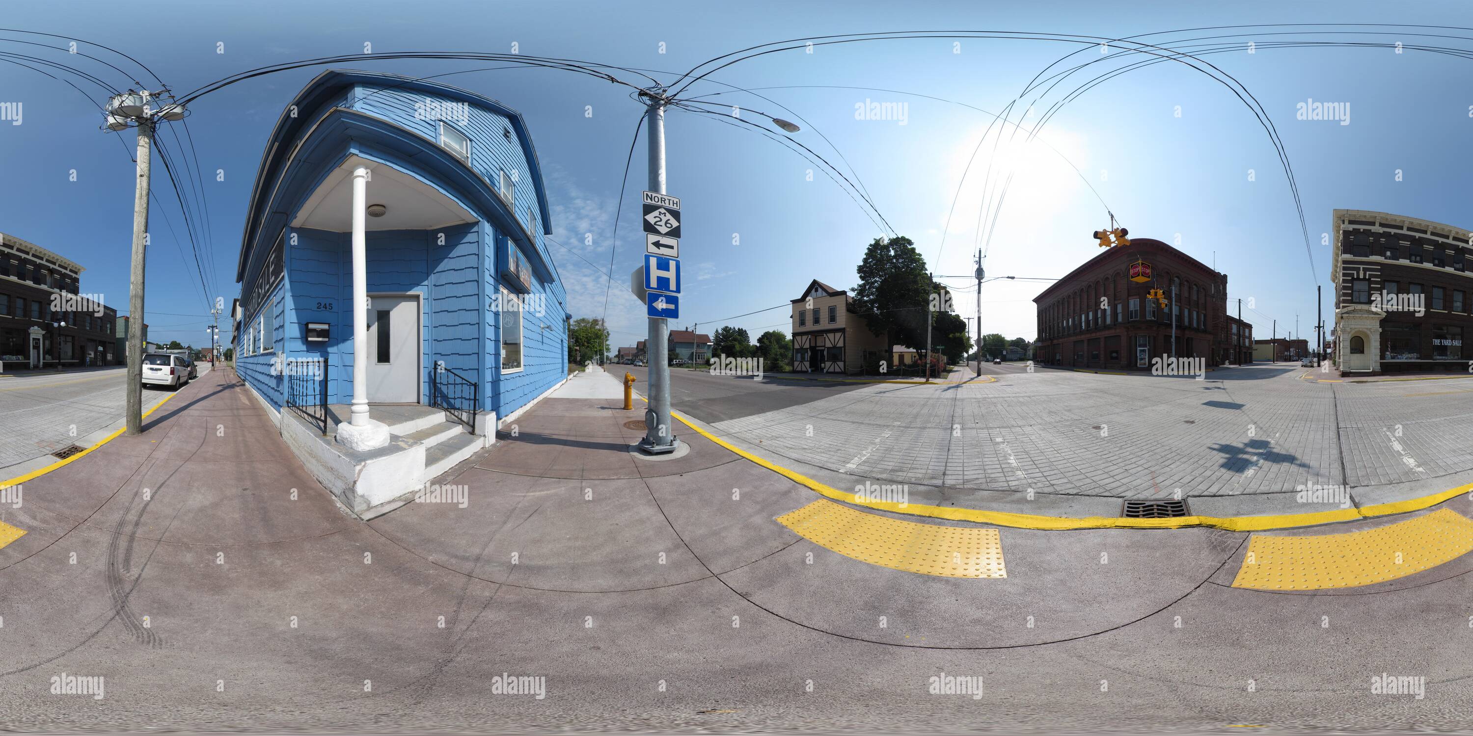 360 degree panoramic view of Downtown Laurium