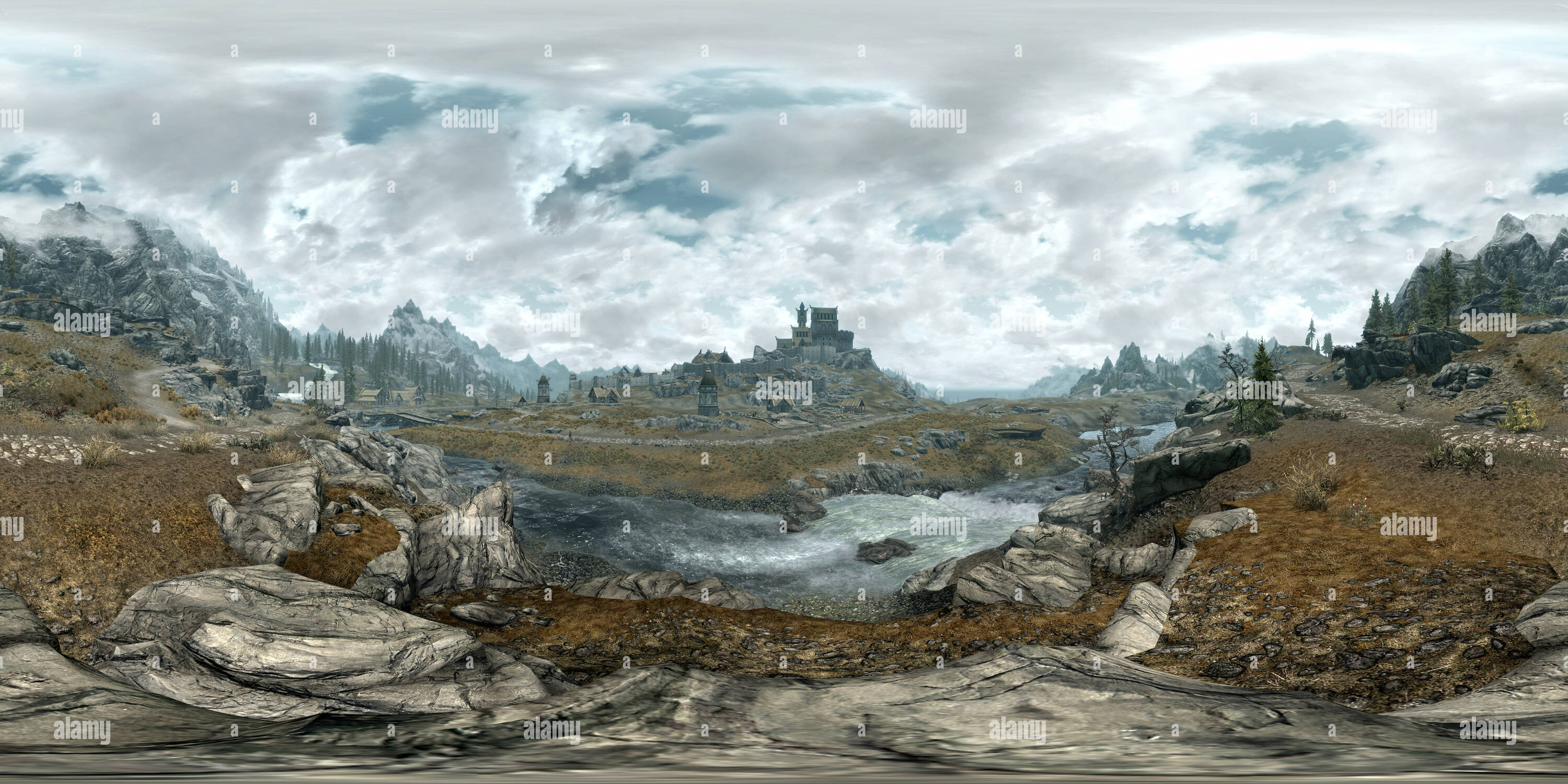 360-view-of-whiterun-the-elder-scrolls-v-skyrim-alamy