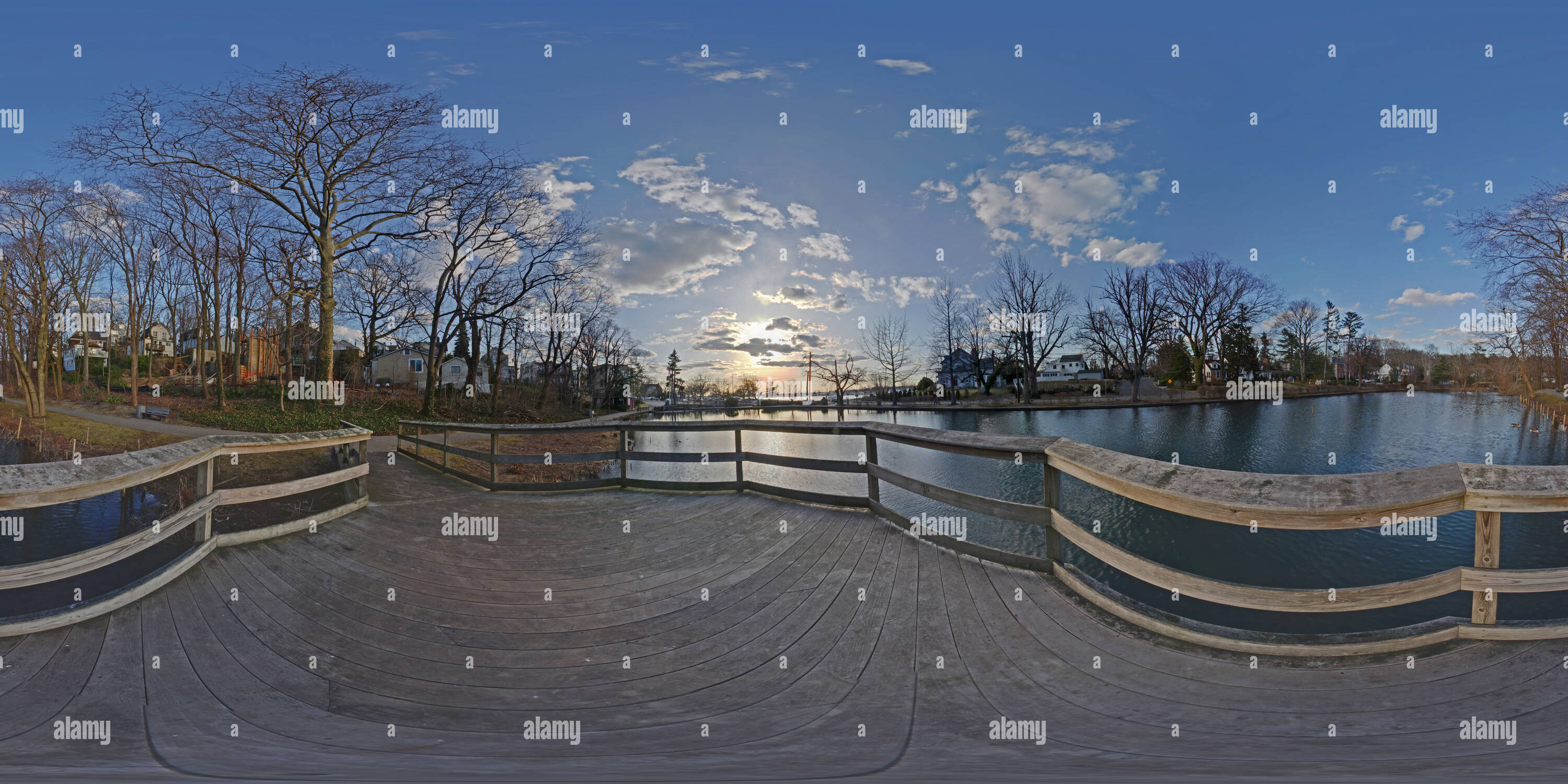 360° view of Baxter Estate Pond Alamy