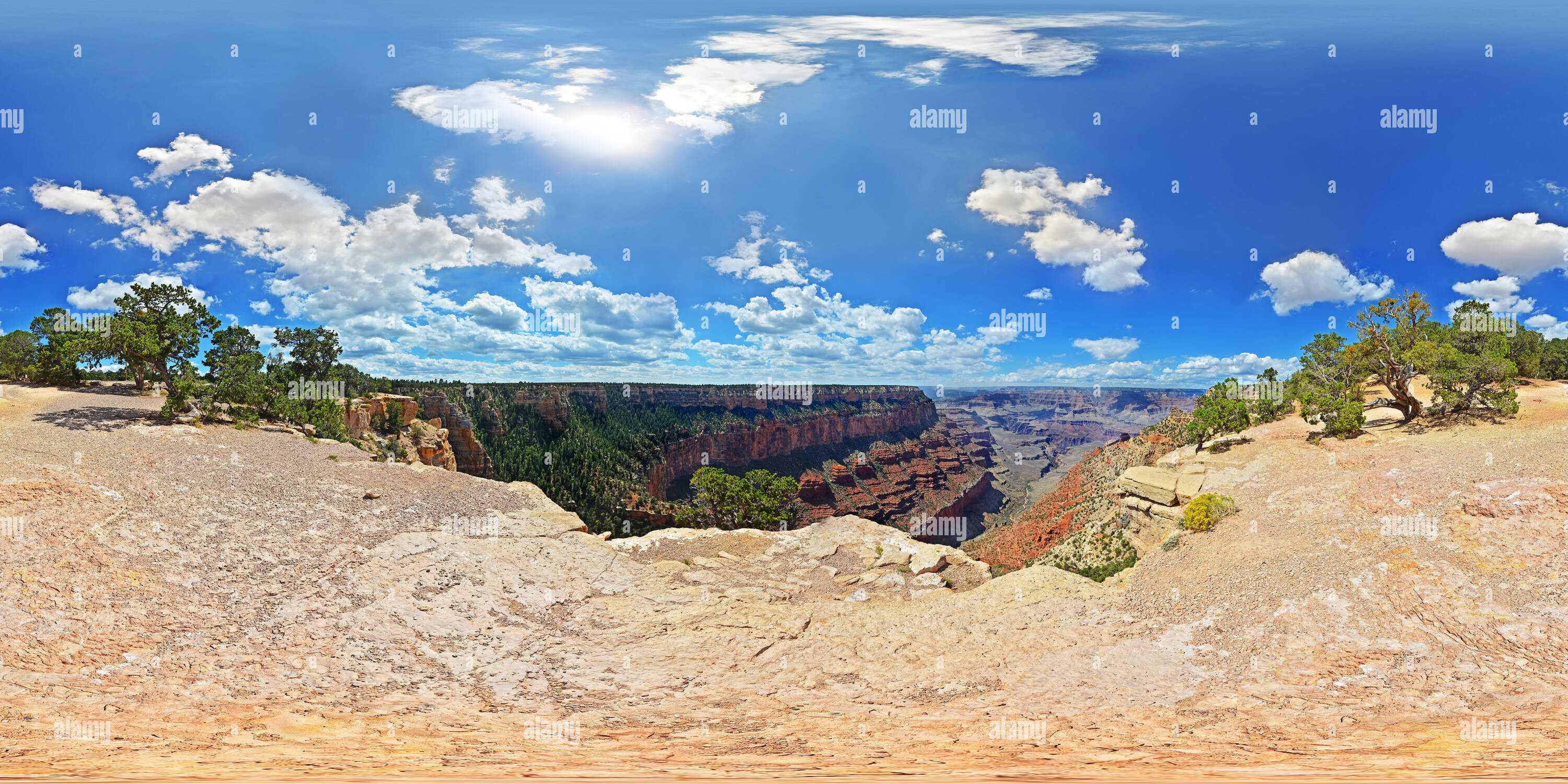 360° view of Yaki Point Grand Canyon Rim Trail - Alamy