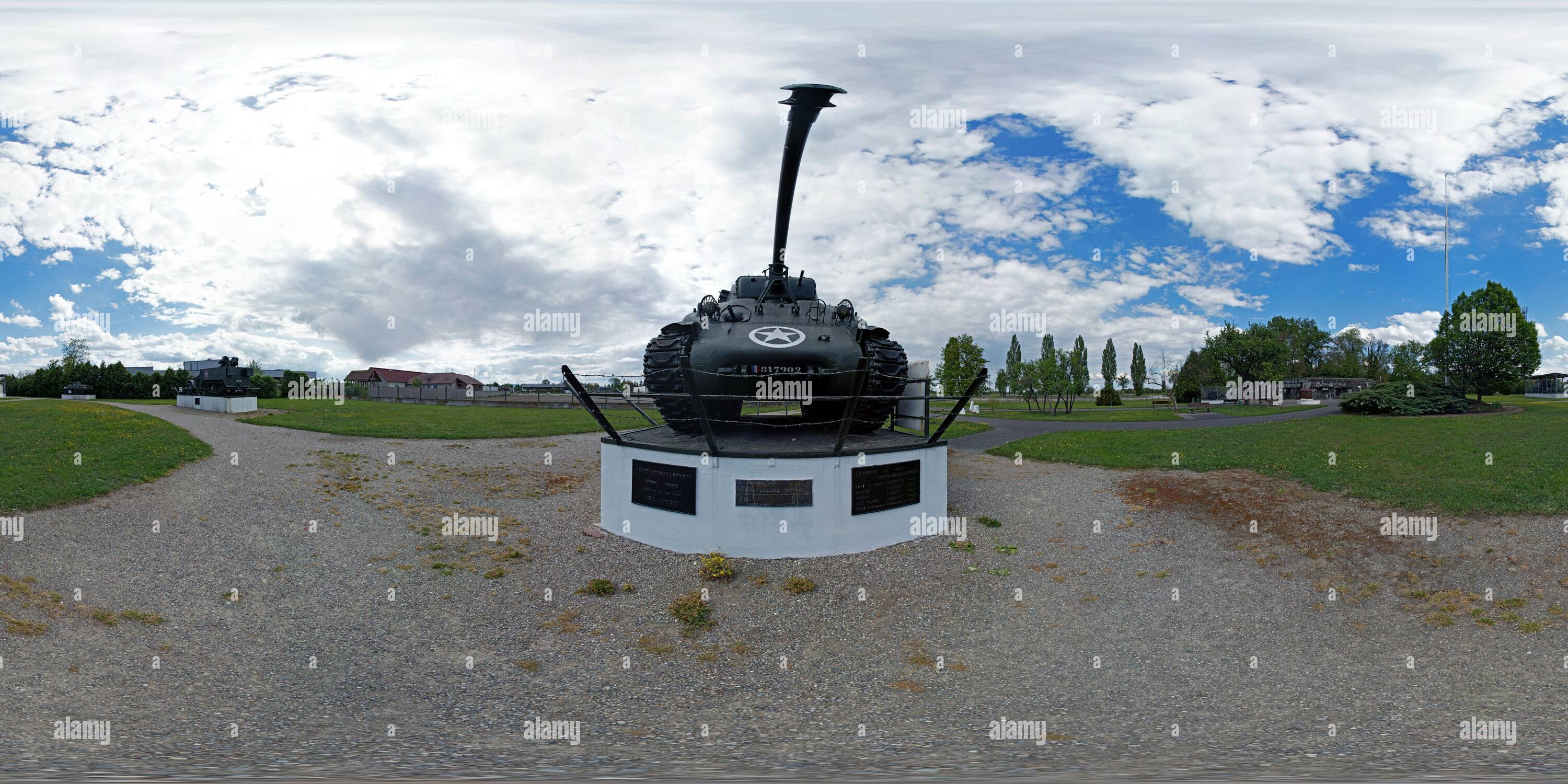 360 degree panoramic view of Maginot-Linie, Marckolsheim, Elsaß, View 2
