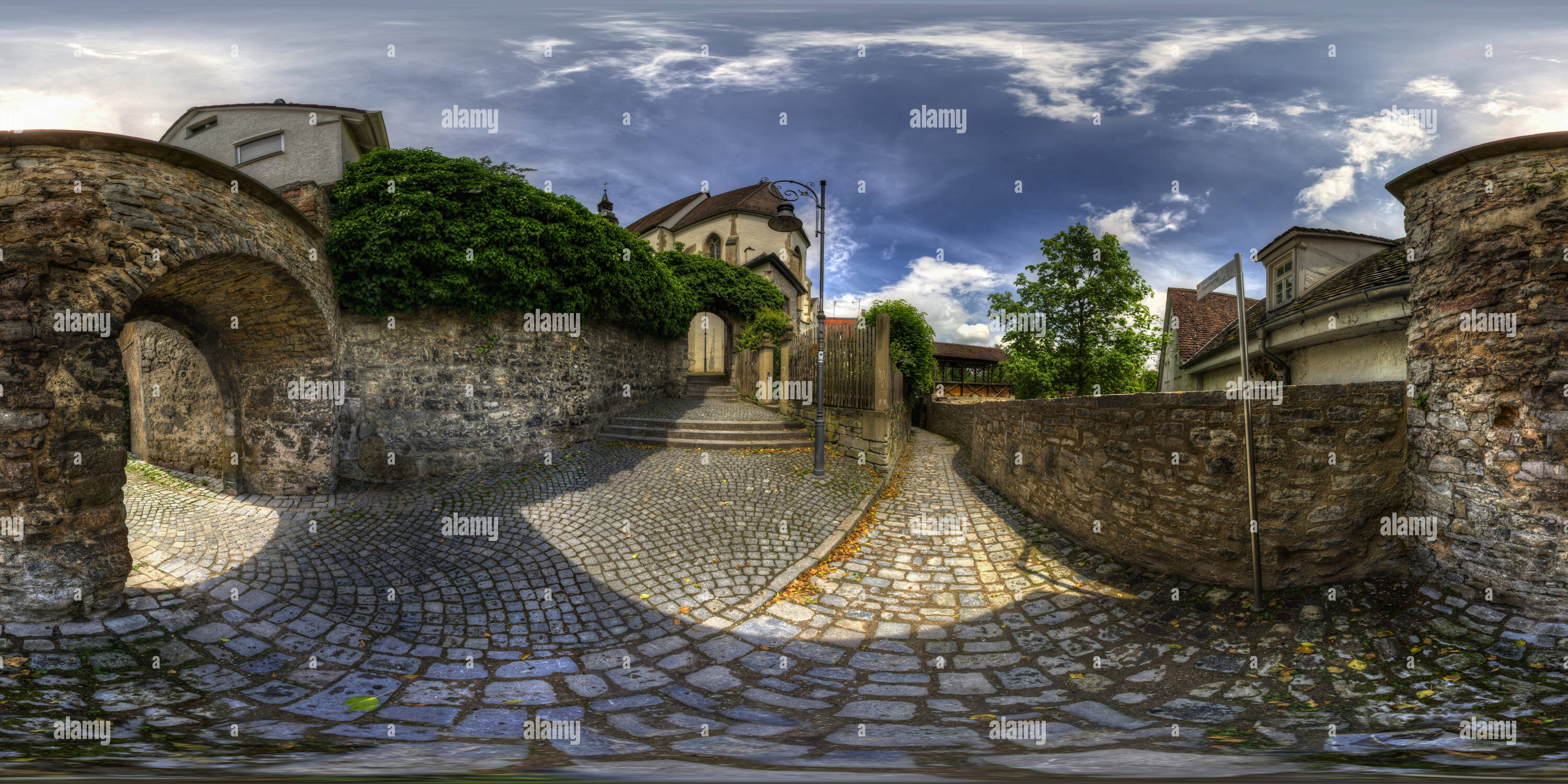 360° view of Waiblingen, Deutschland, Altstadt Alamy