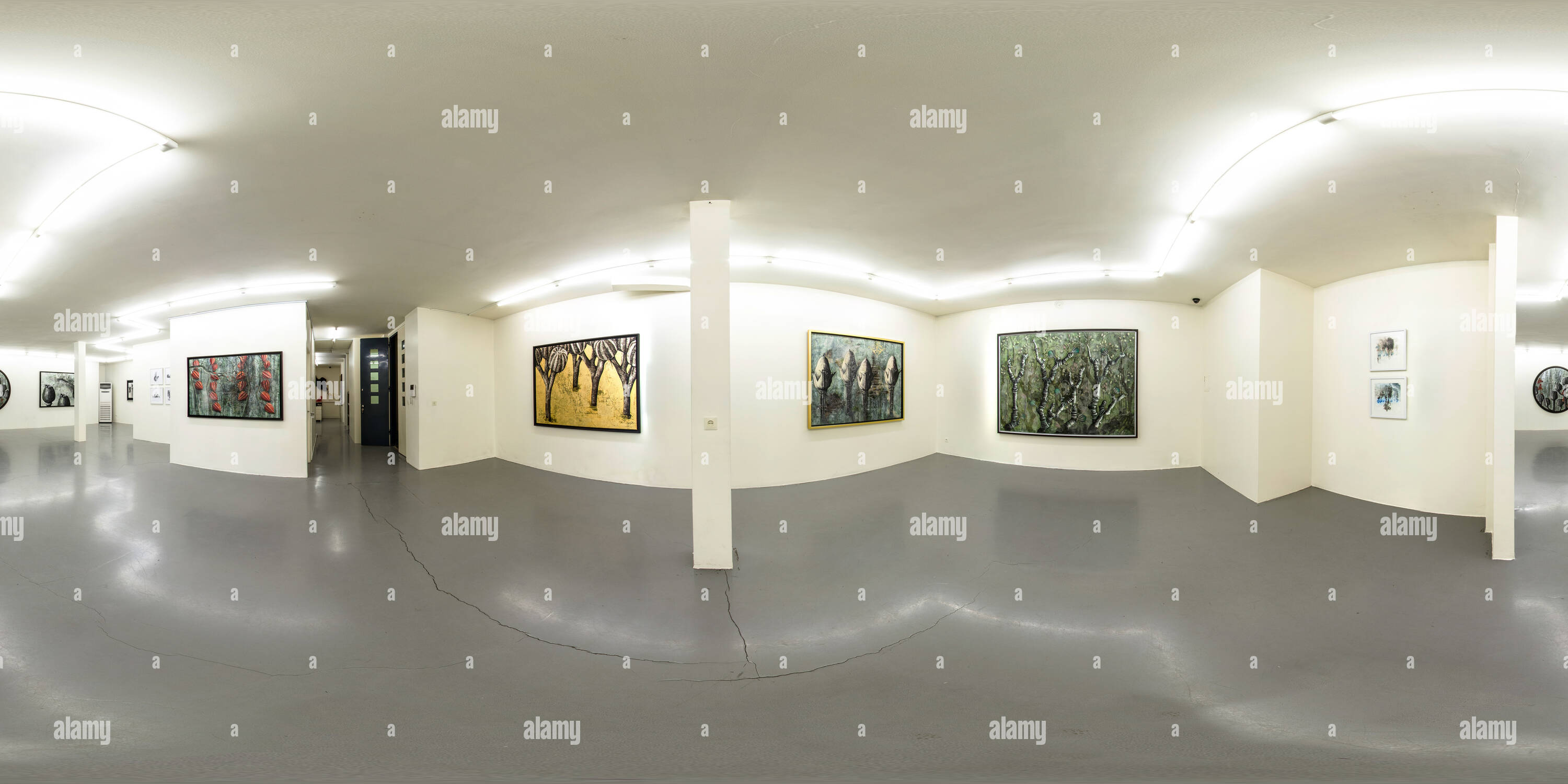 360 degree panoramic view of Etemad Gallery Sep 2014 Sepideh Sahar The Hiden Garden 01