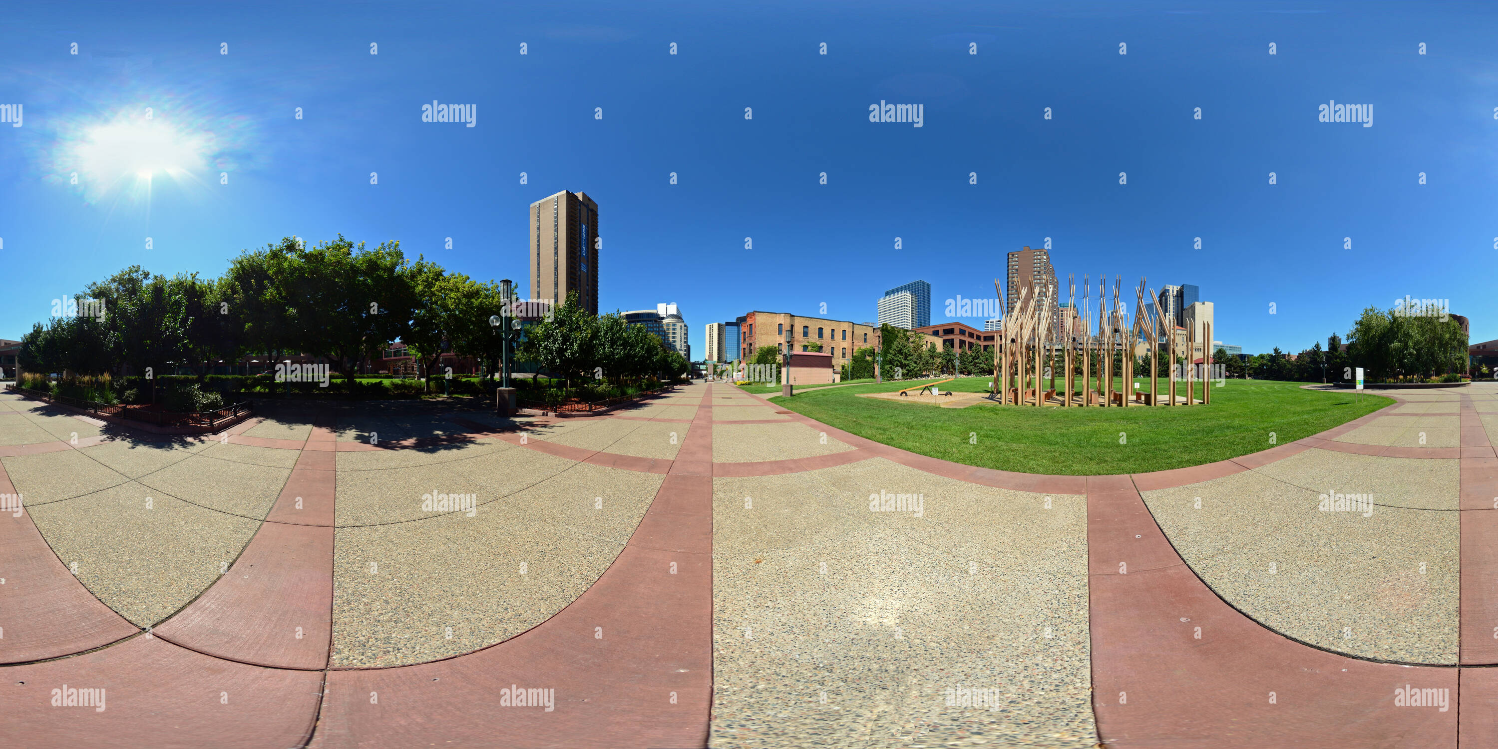 360 View Of Minneapolis Convention Center Plaza Alamy