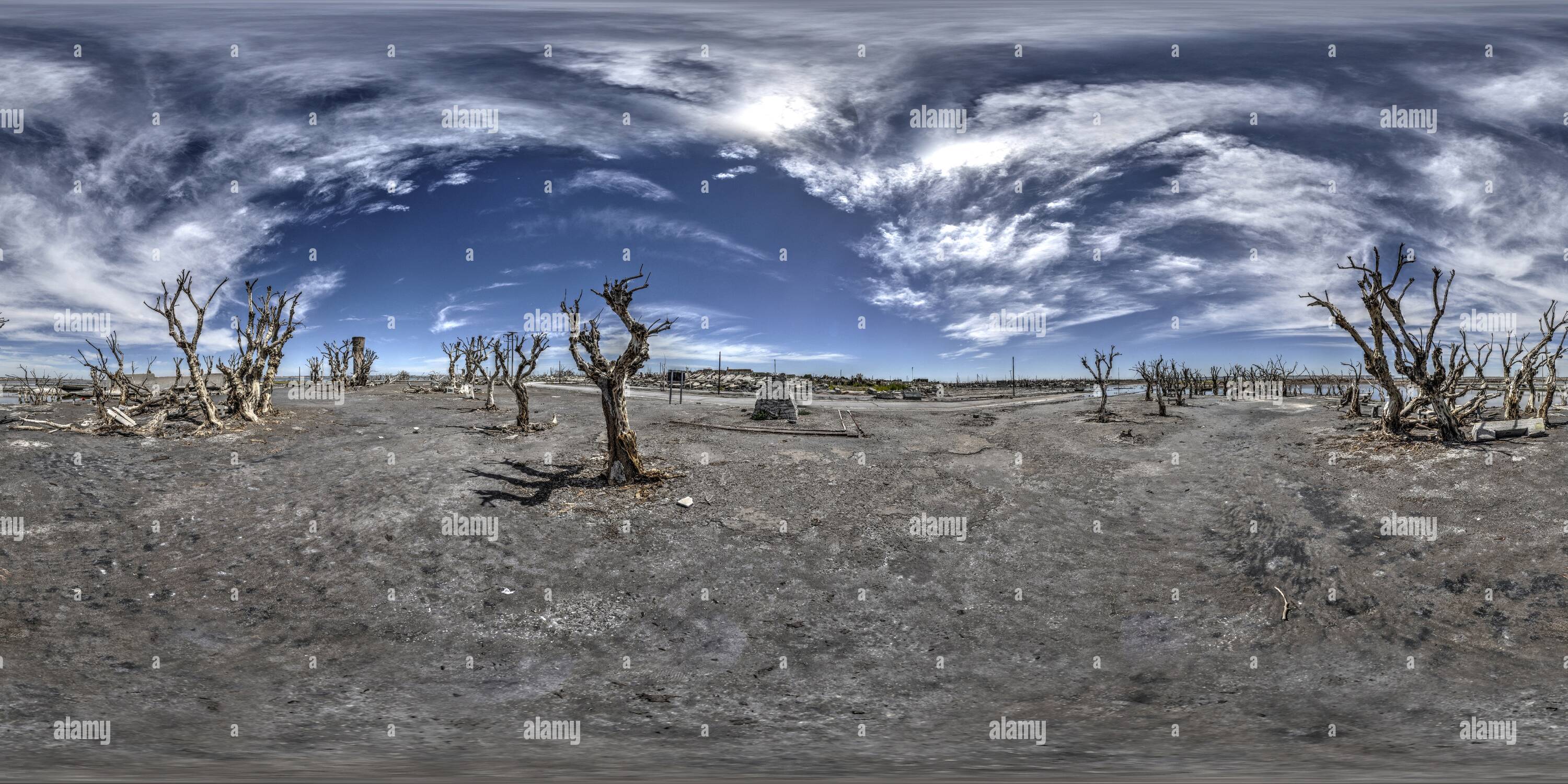 360 degree panoramic view of Ruinas de Epecuen - Carhue