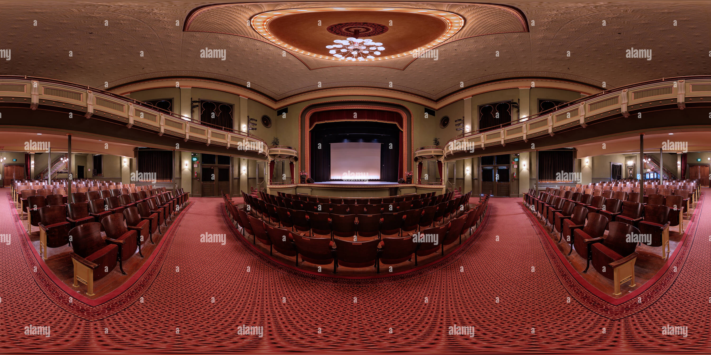 360° view of Fredonia Opera House, Main Aisle Alamy