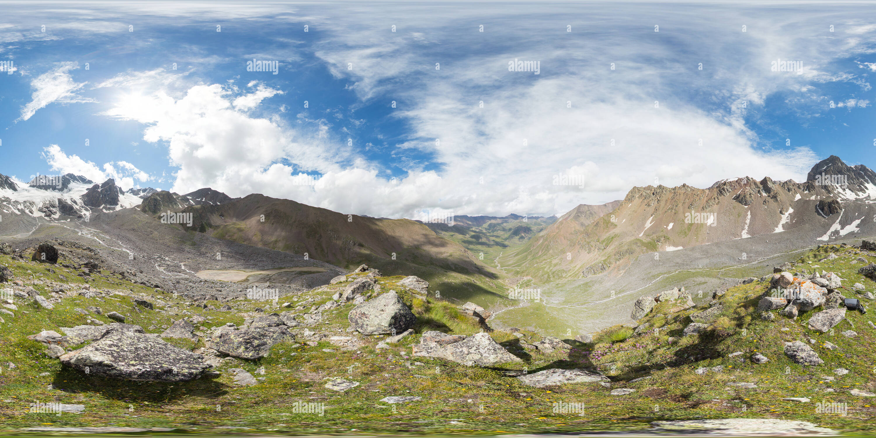 360° view of Two river's valley - Alamy