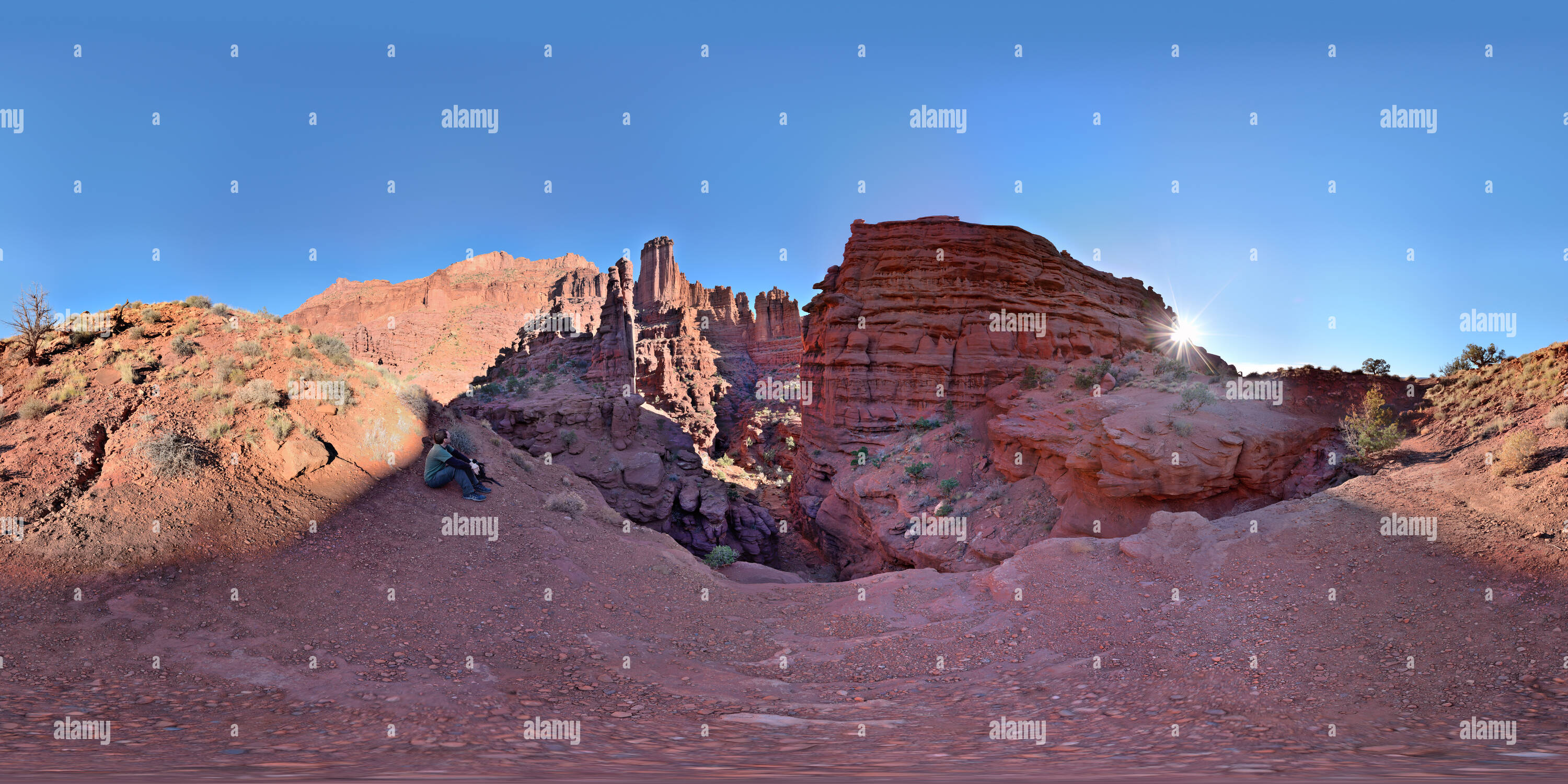 360° view of Fisher Towers, Utah, USA - Alamy