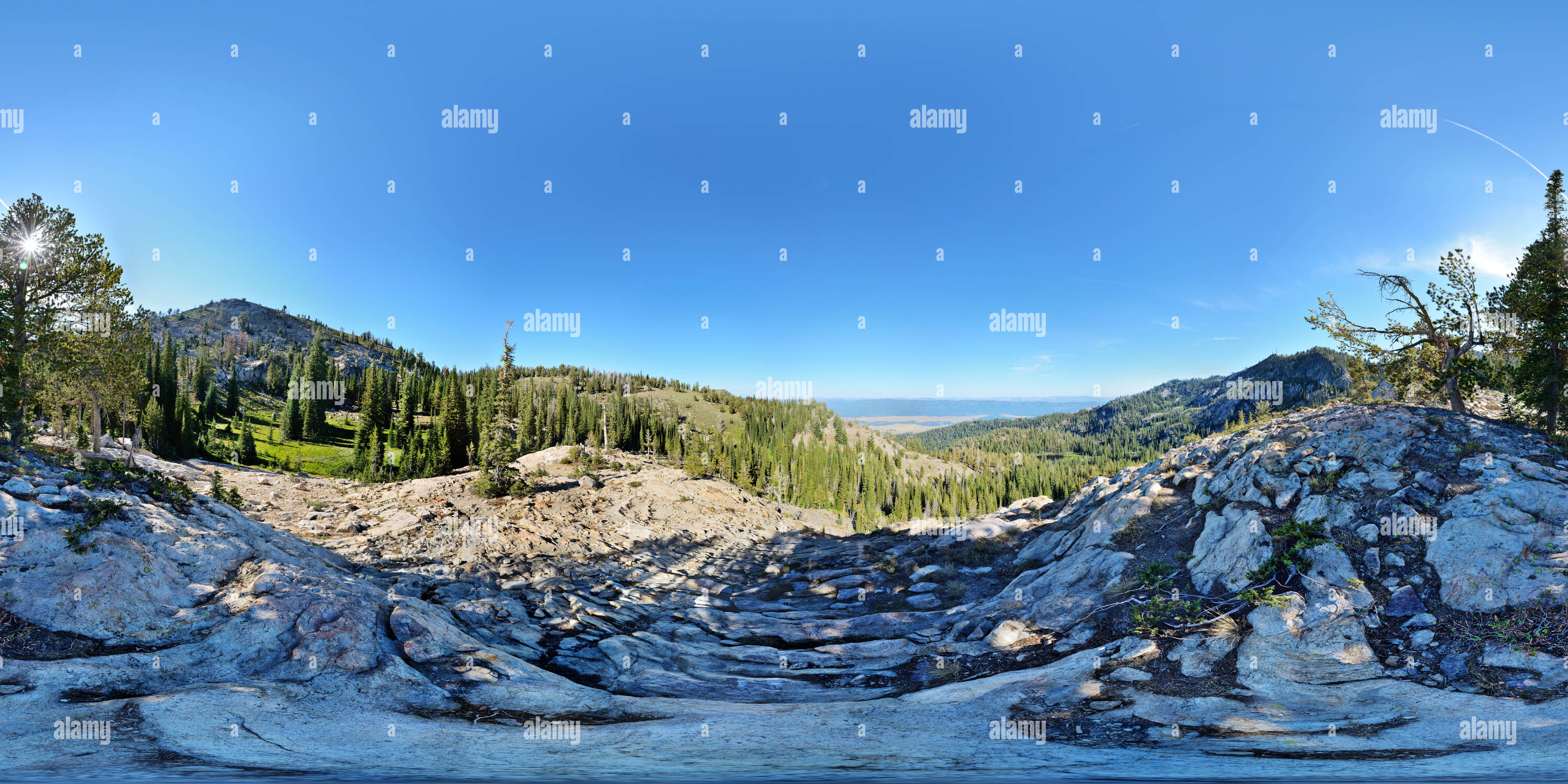 360° view of Snowbank Peak, Cascade, ID, USA Alamy