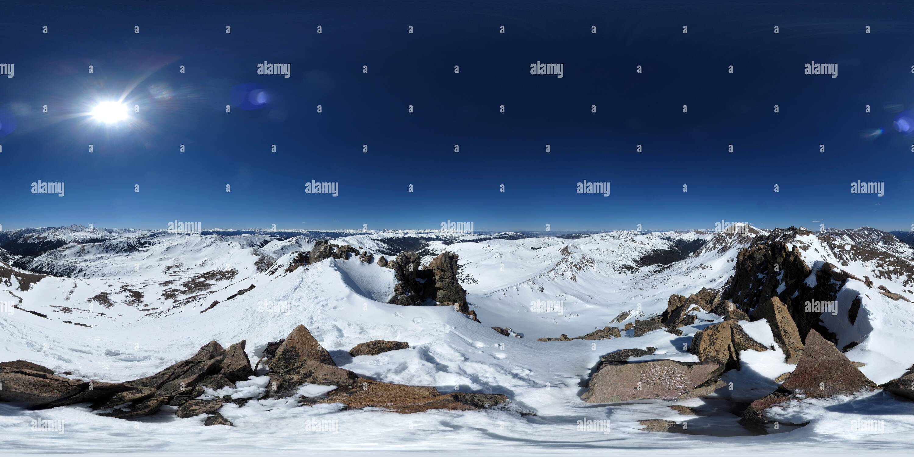 360° view of Hagar Mountain (13220'/4030m) summit Alamy