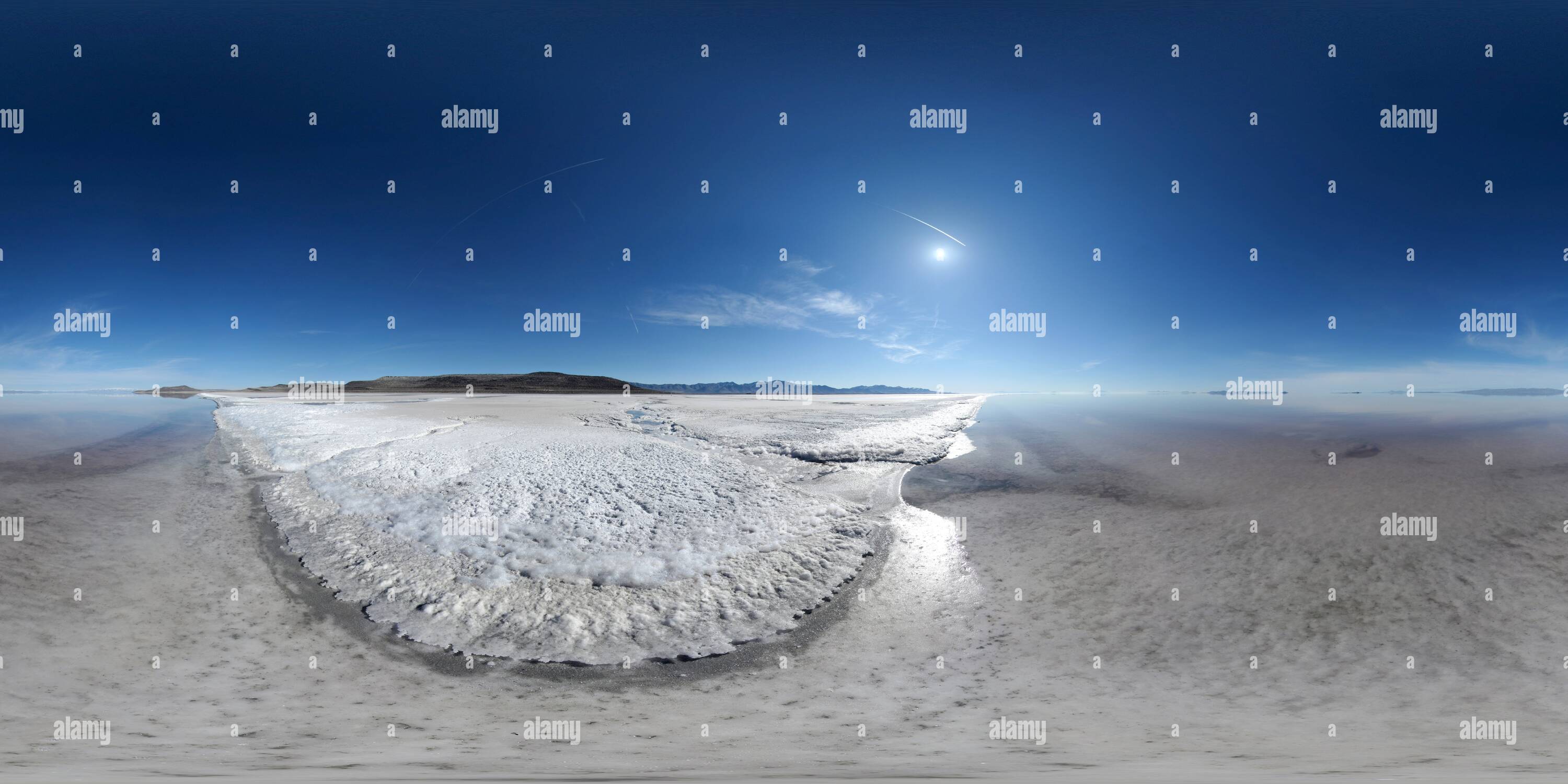 360° view of Great Salt Lake Alamy