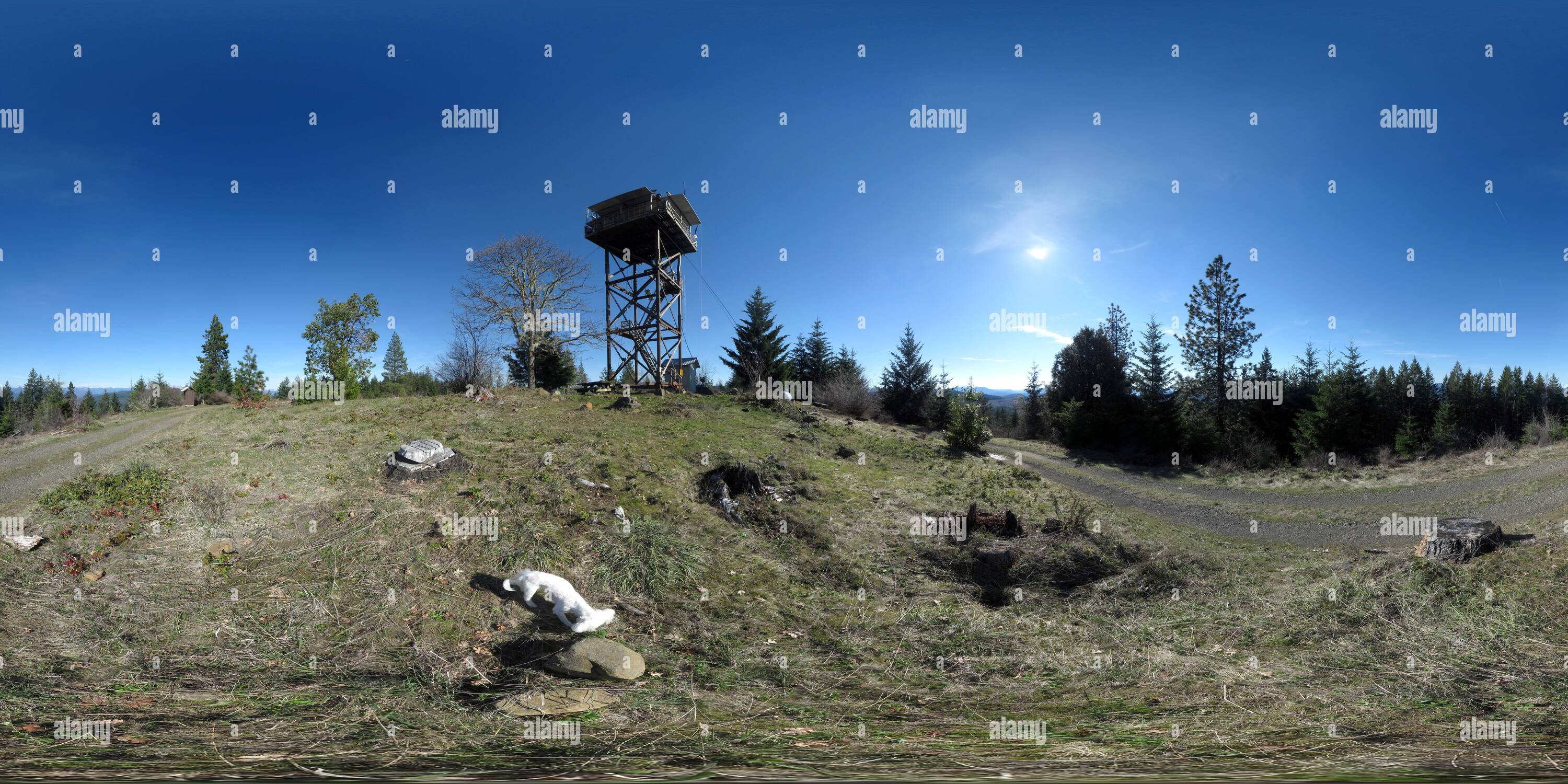 360° view of Pickett Butte (3296'/1005m) summit - Alamy