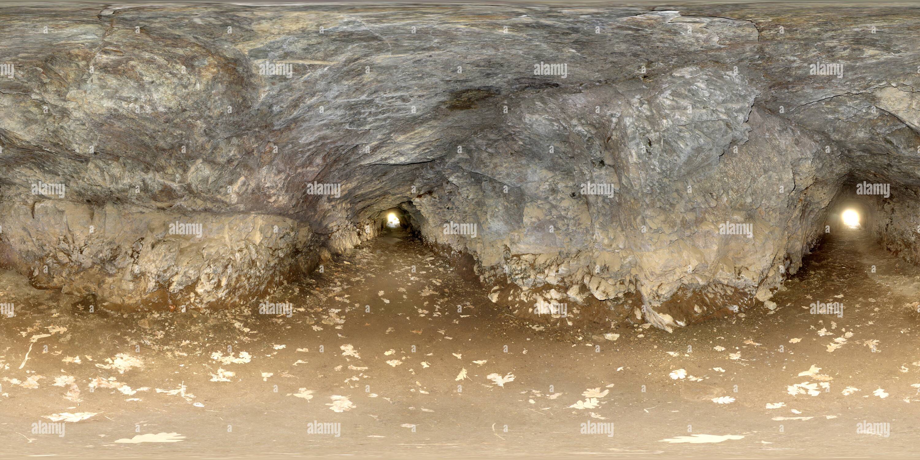 360° view of Sterling Ditch tunnel (interior - Alamy