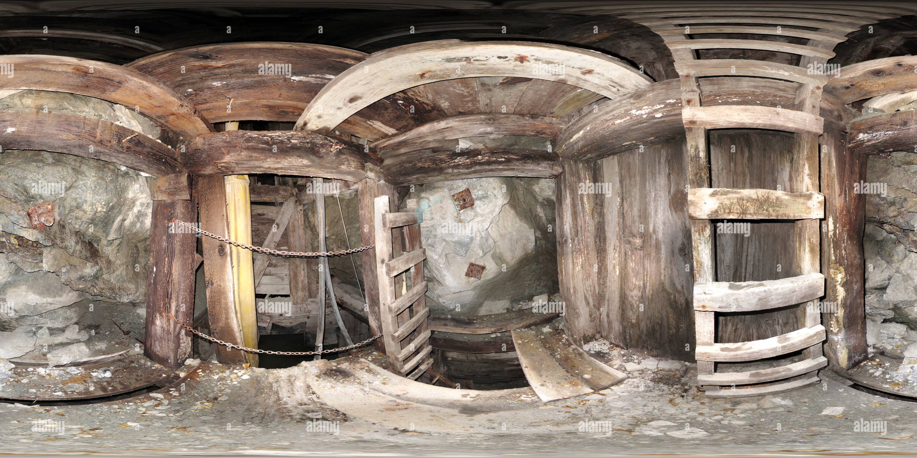 360-view-of-houghton-mine-1000-level-raise-2-platform-alamy