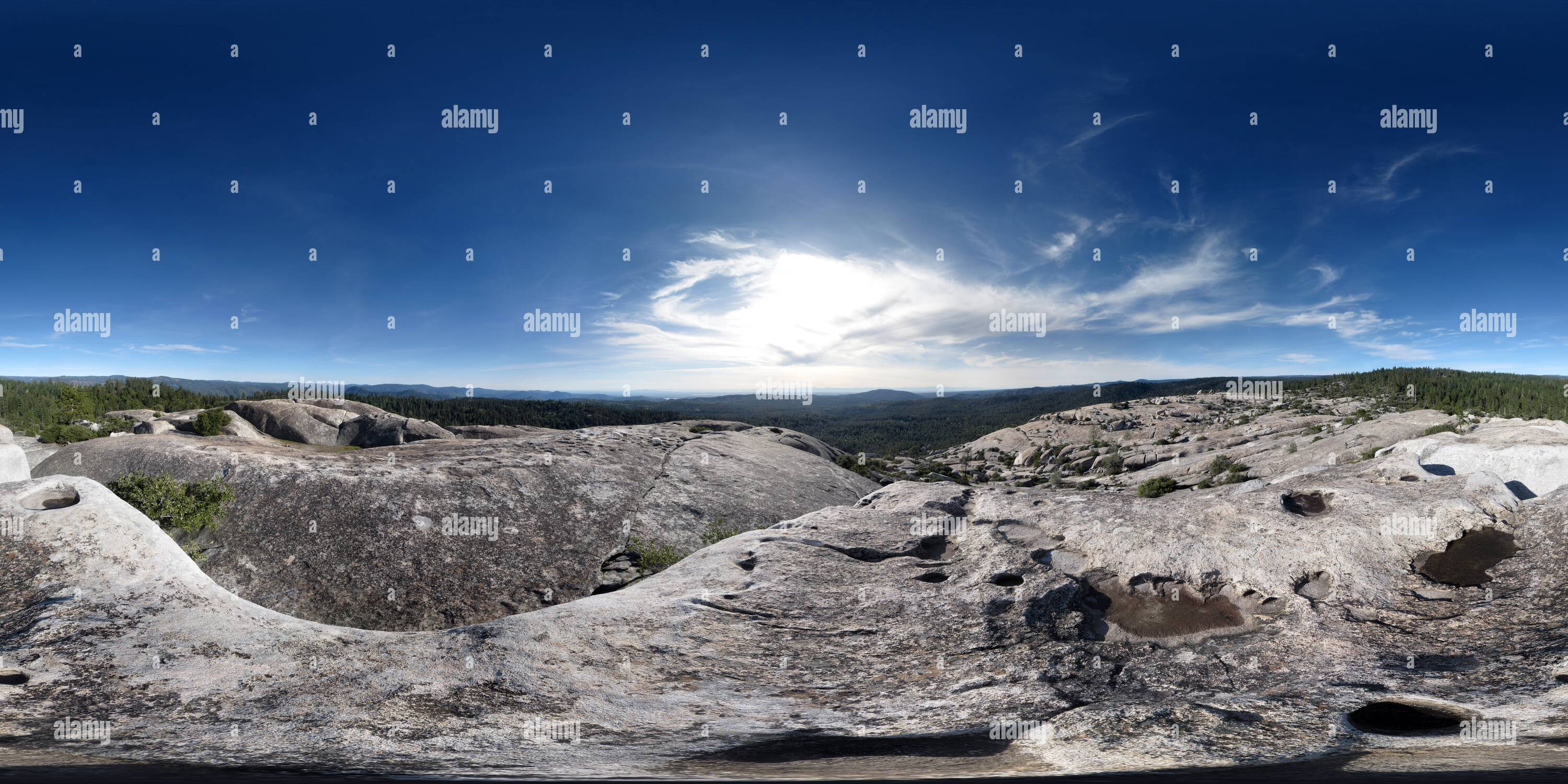 360 degree panoramic view of Big Bald Rock (3274'/998m) summit