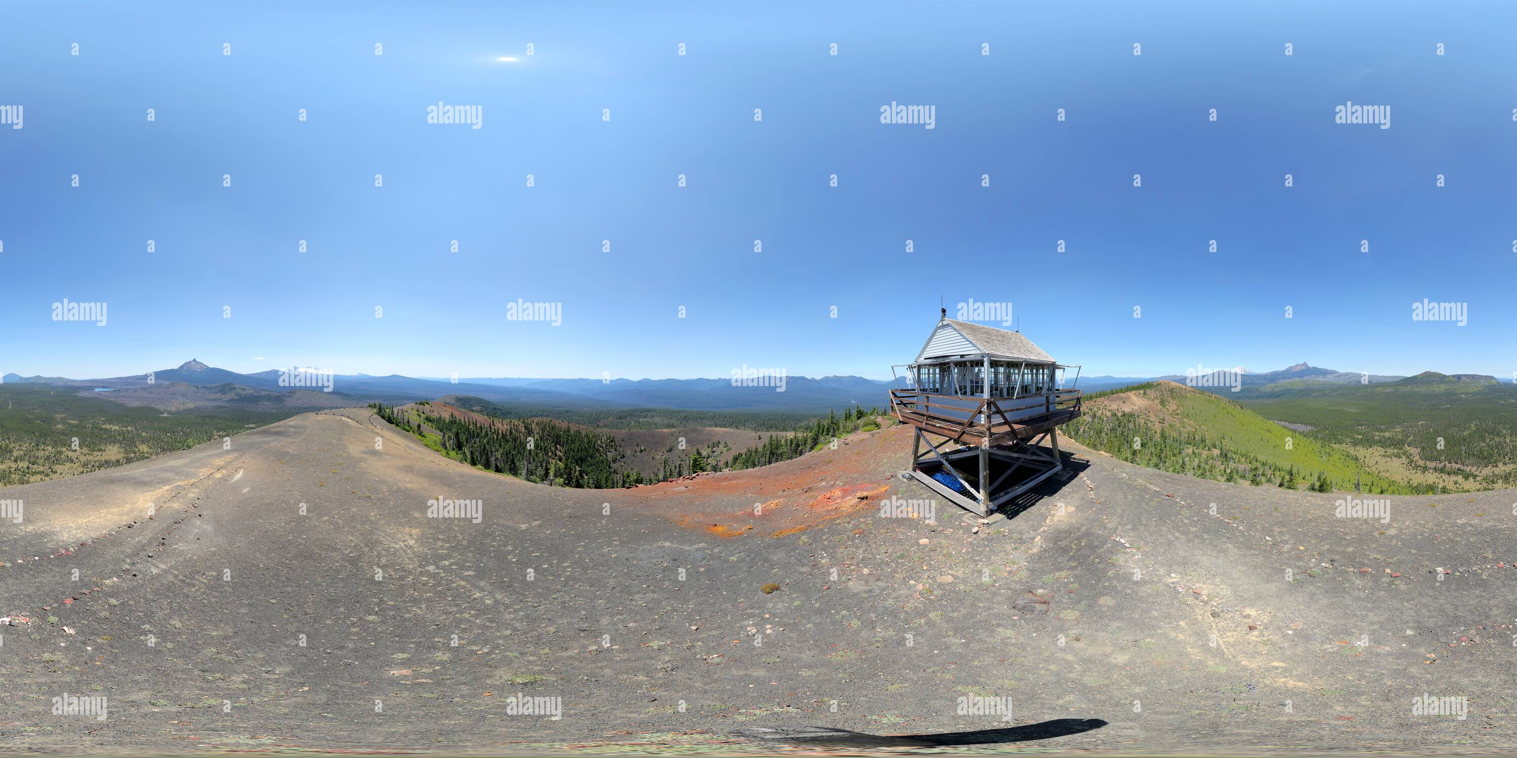 360 degree panoramic view of Sand Mountain (5459'/1664m) summit
