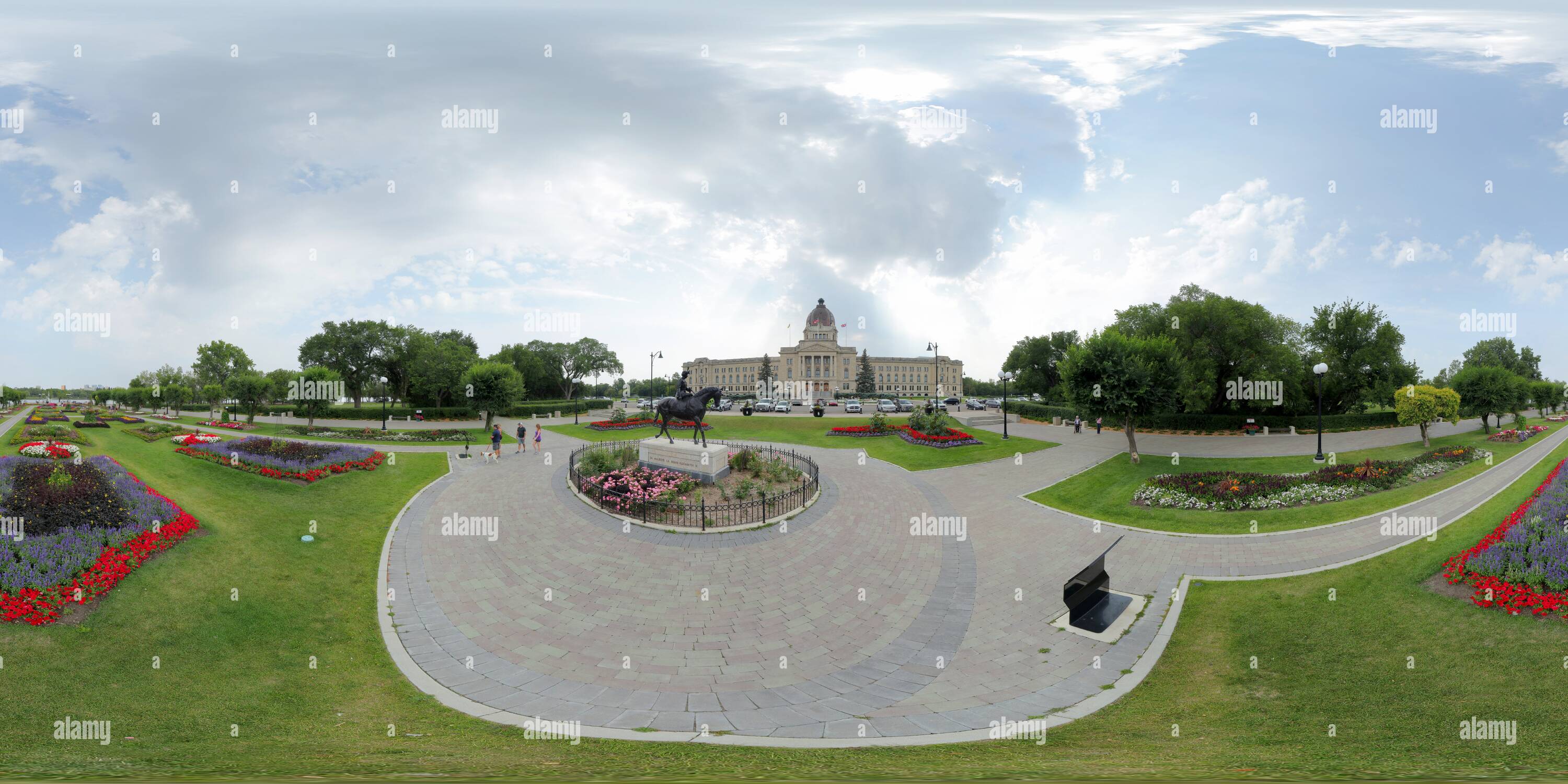 360 degree panoramic view of Saskatchewan Legislative Building