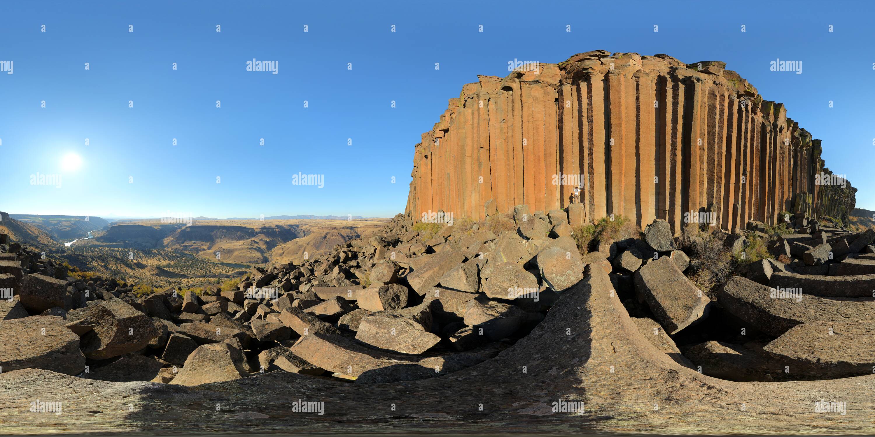 360 degree panoramic view of Trout Creek basalt columns, Madras, OR, USA [1]