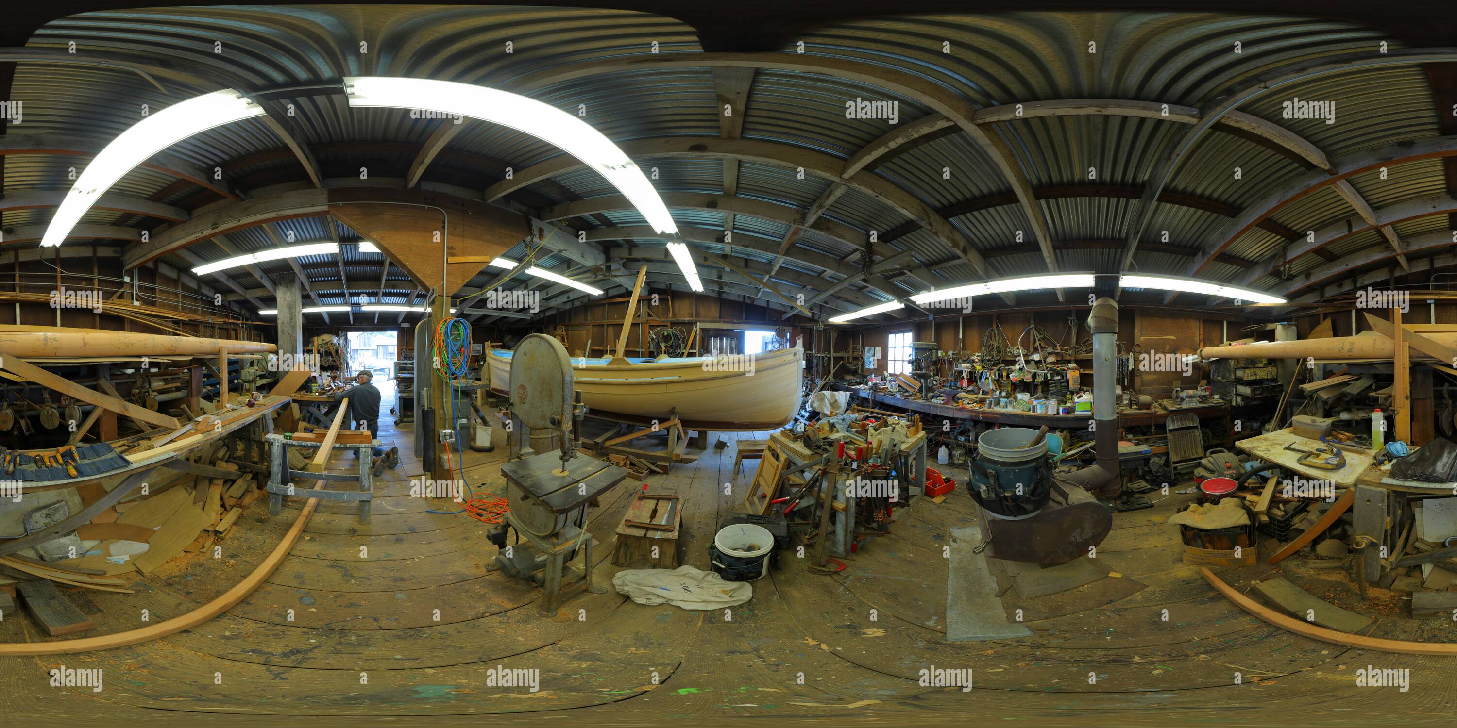 360° view of Wooden boat Alamy