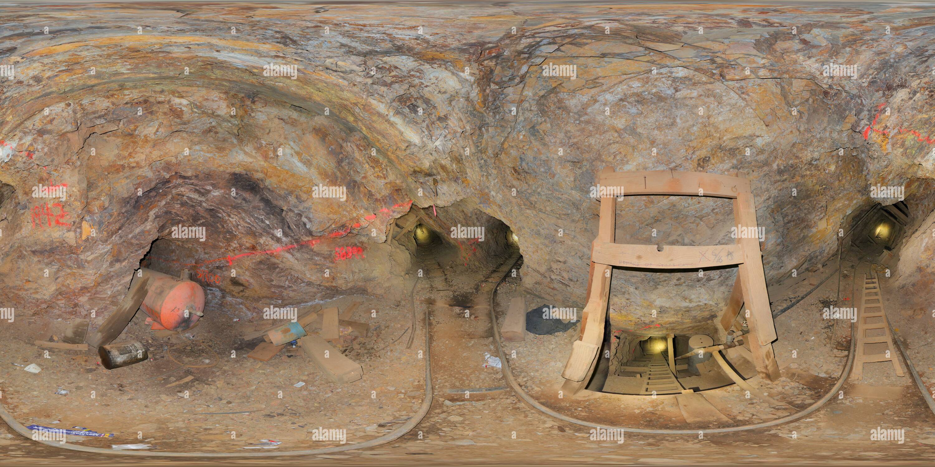 360 degree panoramic view of Larkspur Mine - upper adit winze