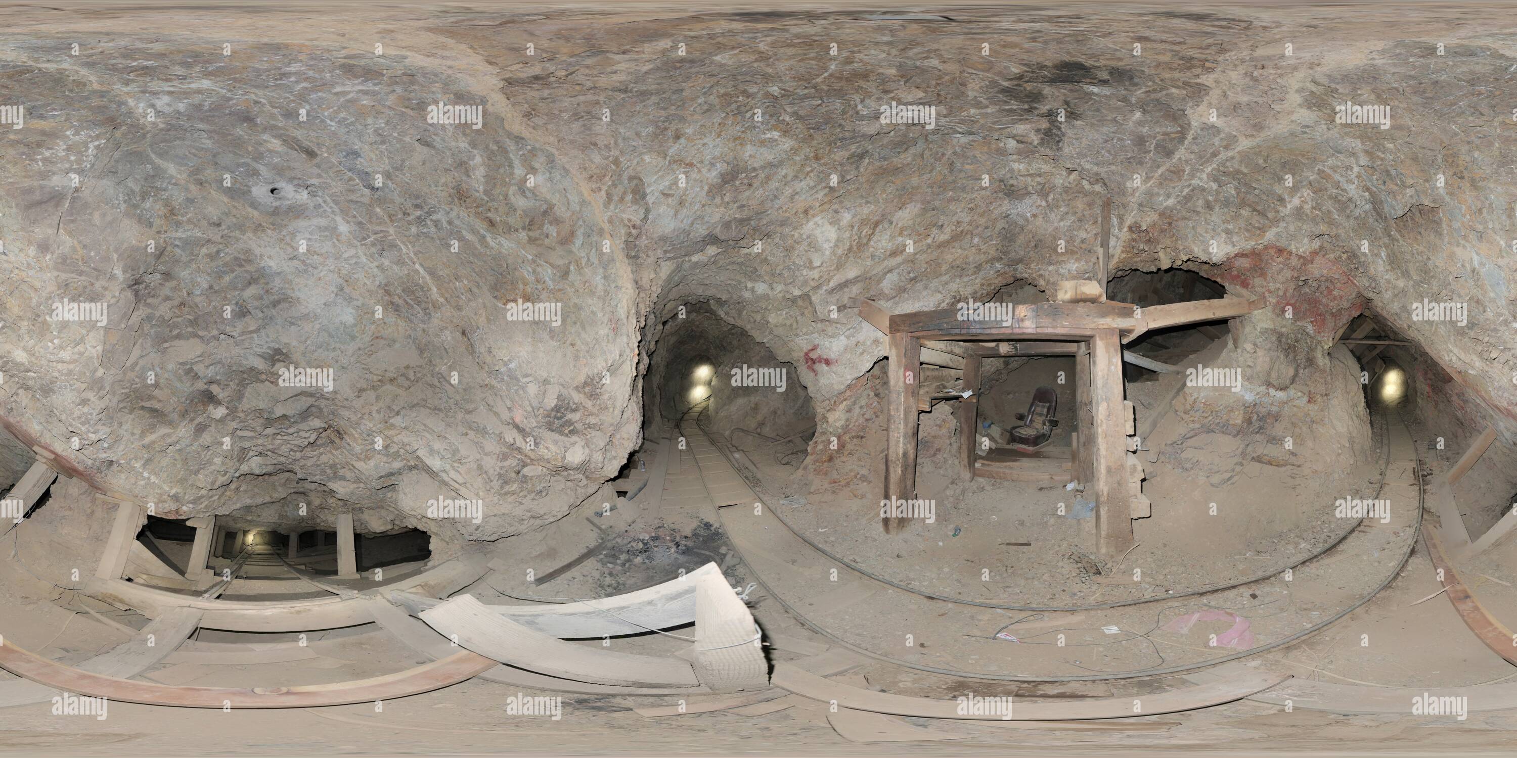 360 degree panoramic view of Larkspur Mine - lower adit incline shaft