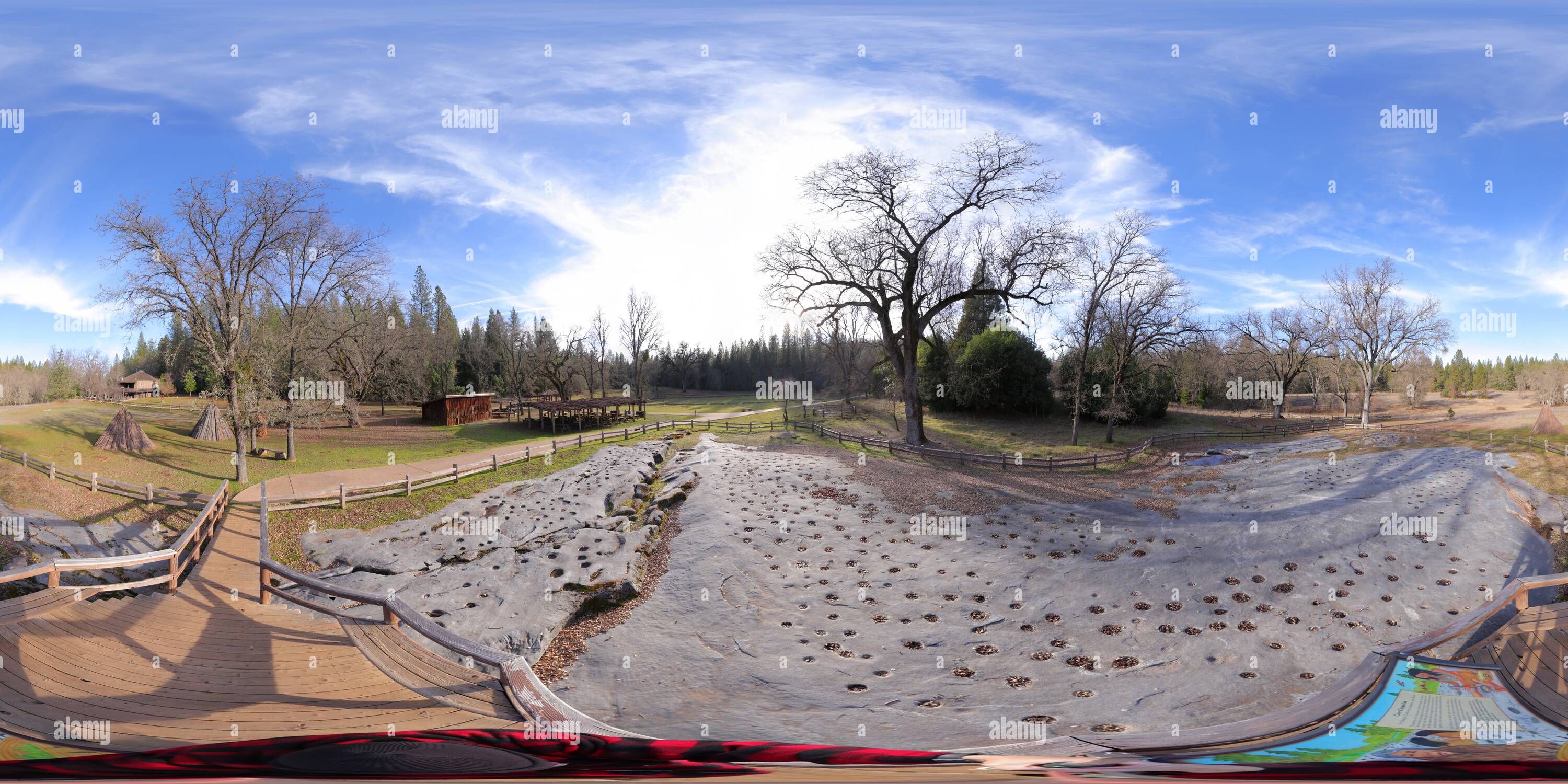 360 degree panoramic view of Indian Grinding Rock