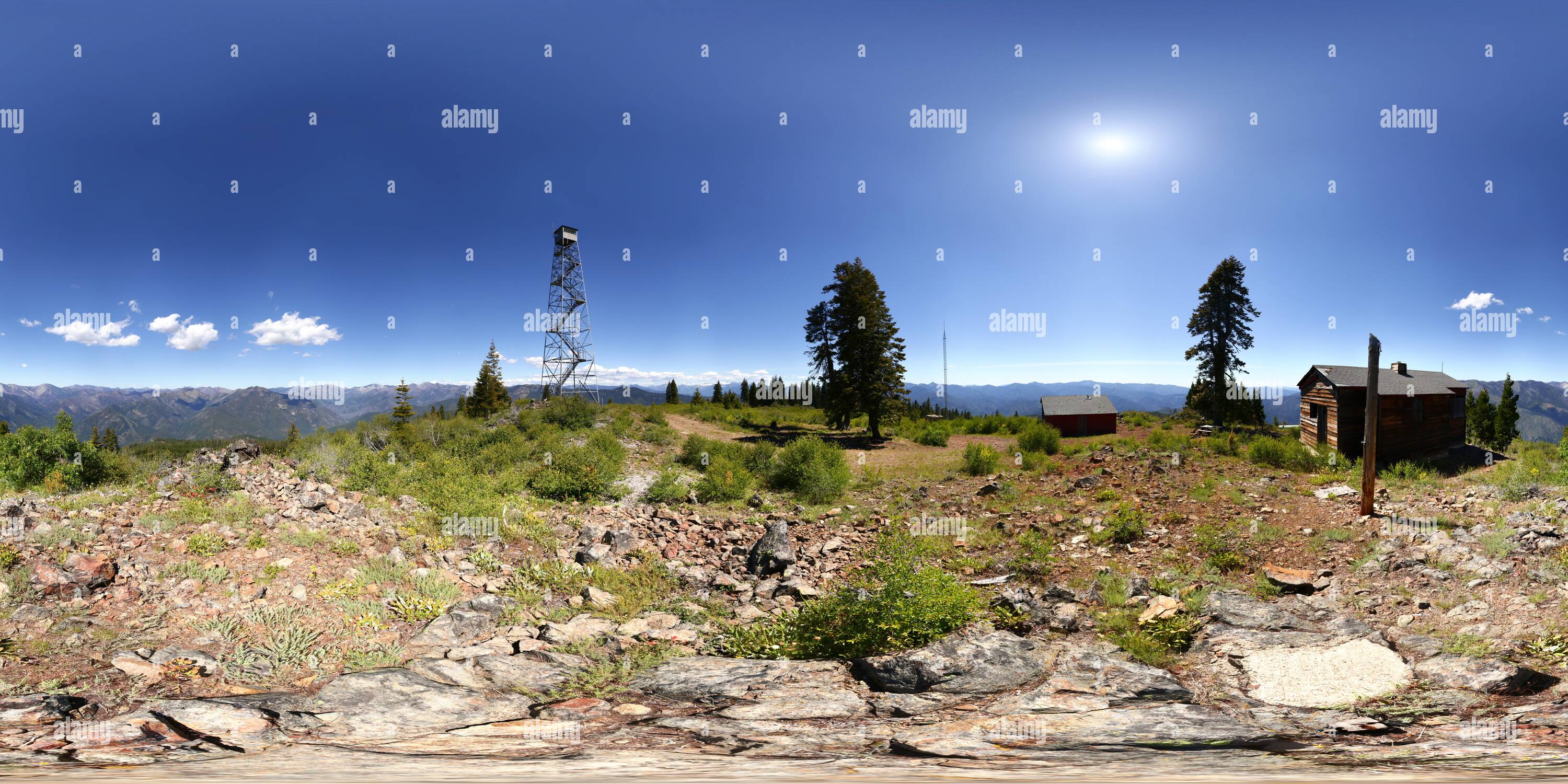 360° view of Blue Ridge (5950'/1814m) summit - Alamy