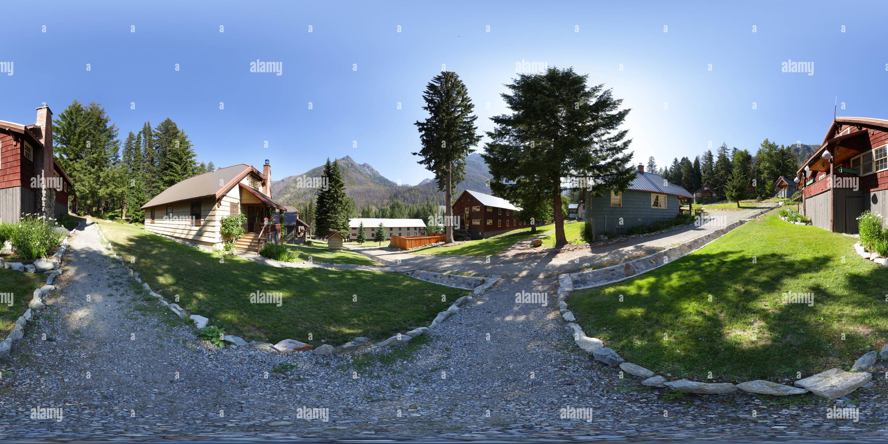 360° view of Holden Village Chalet 5 Alamy
