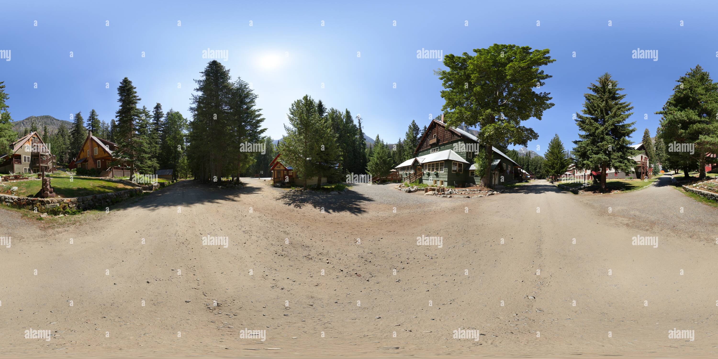 360 degree panoramic view of Holden Village: east end