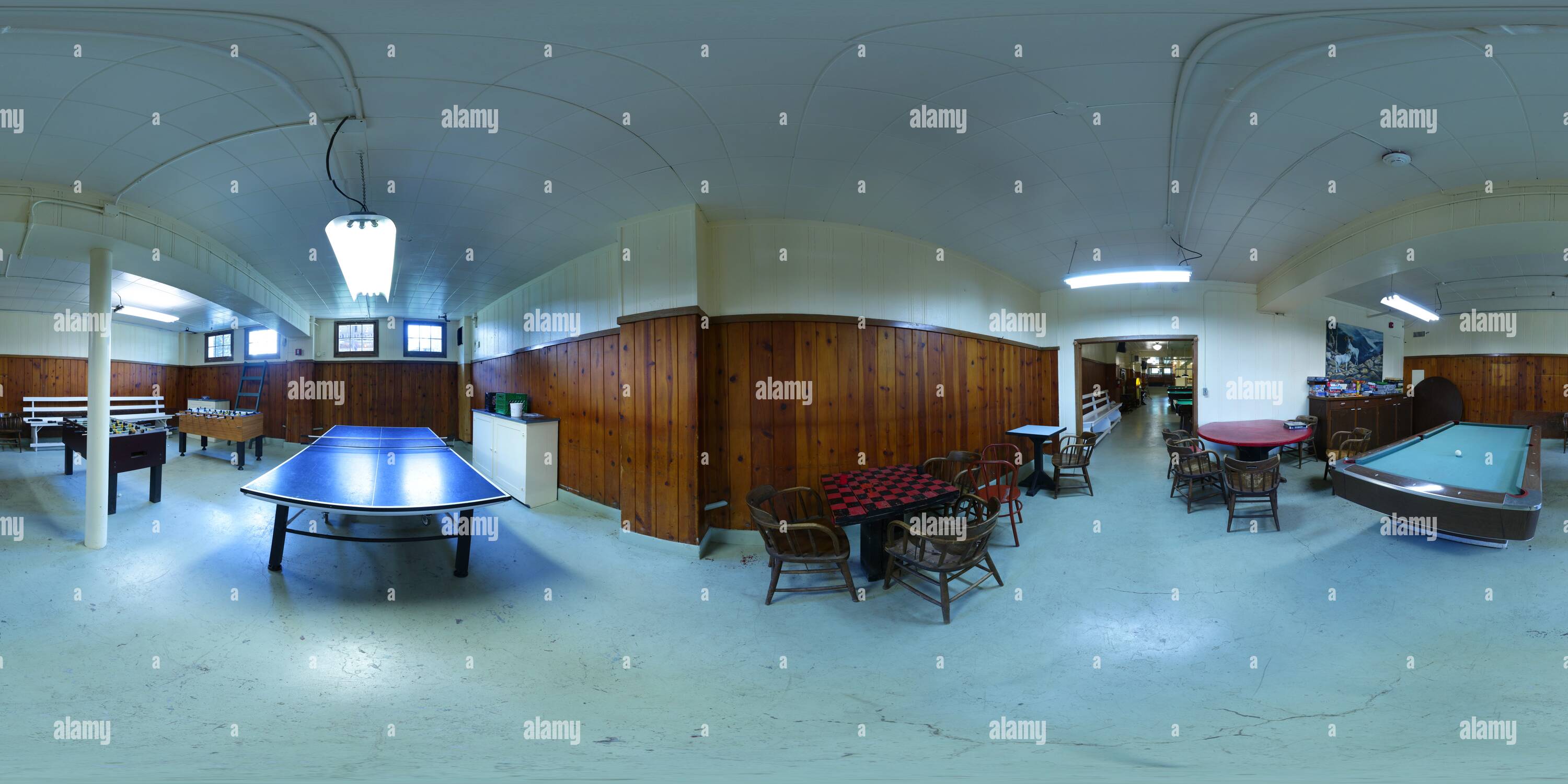 360 degree panoramic view of Holden Village: pool tables [2]
