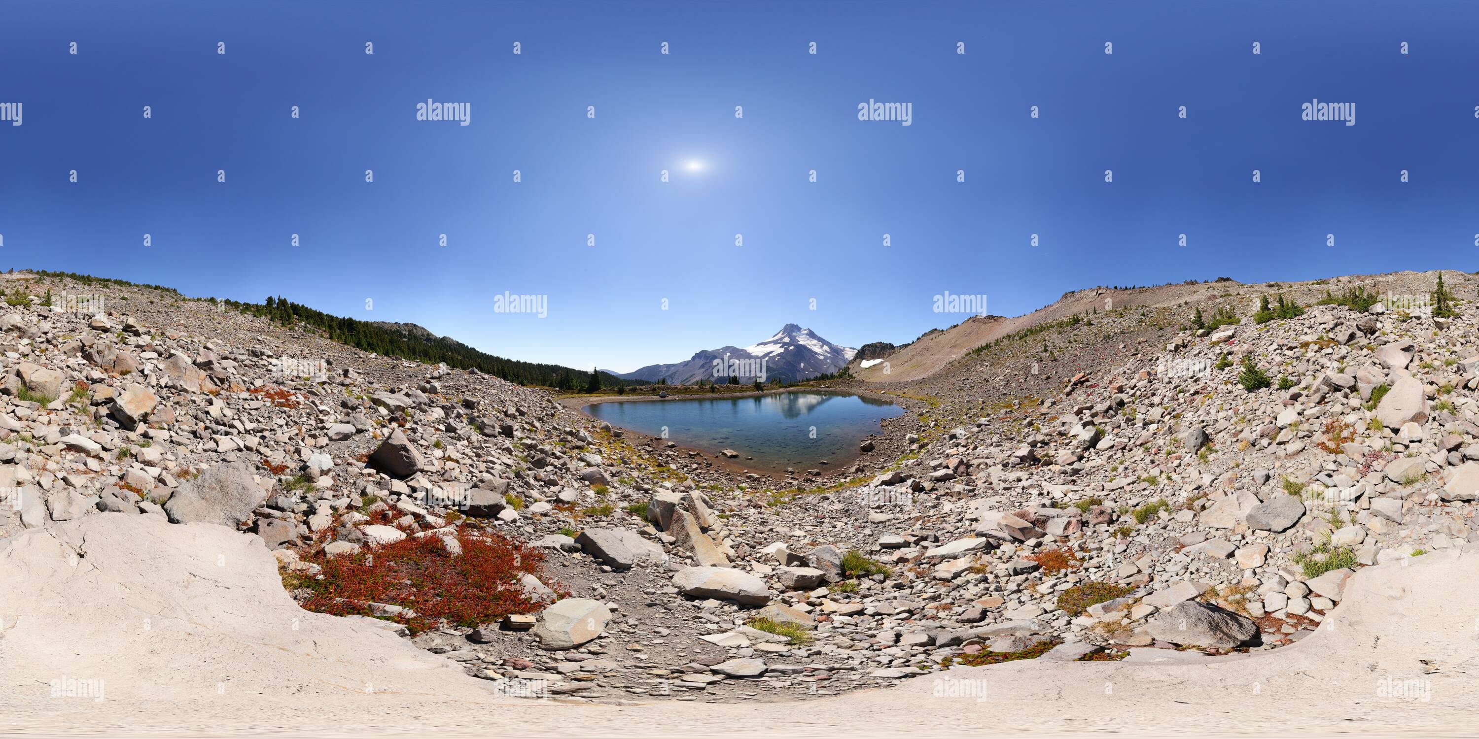 360° view of Sprague Lake [1] Alamy