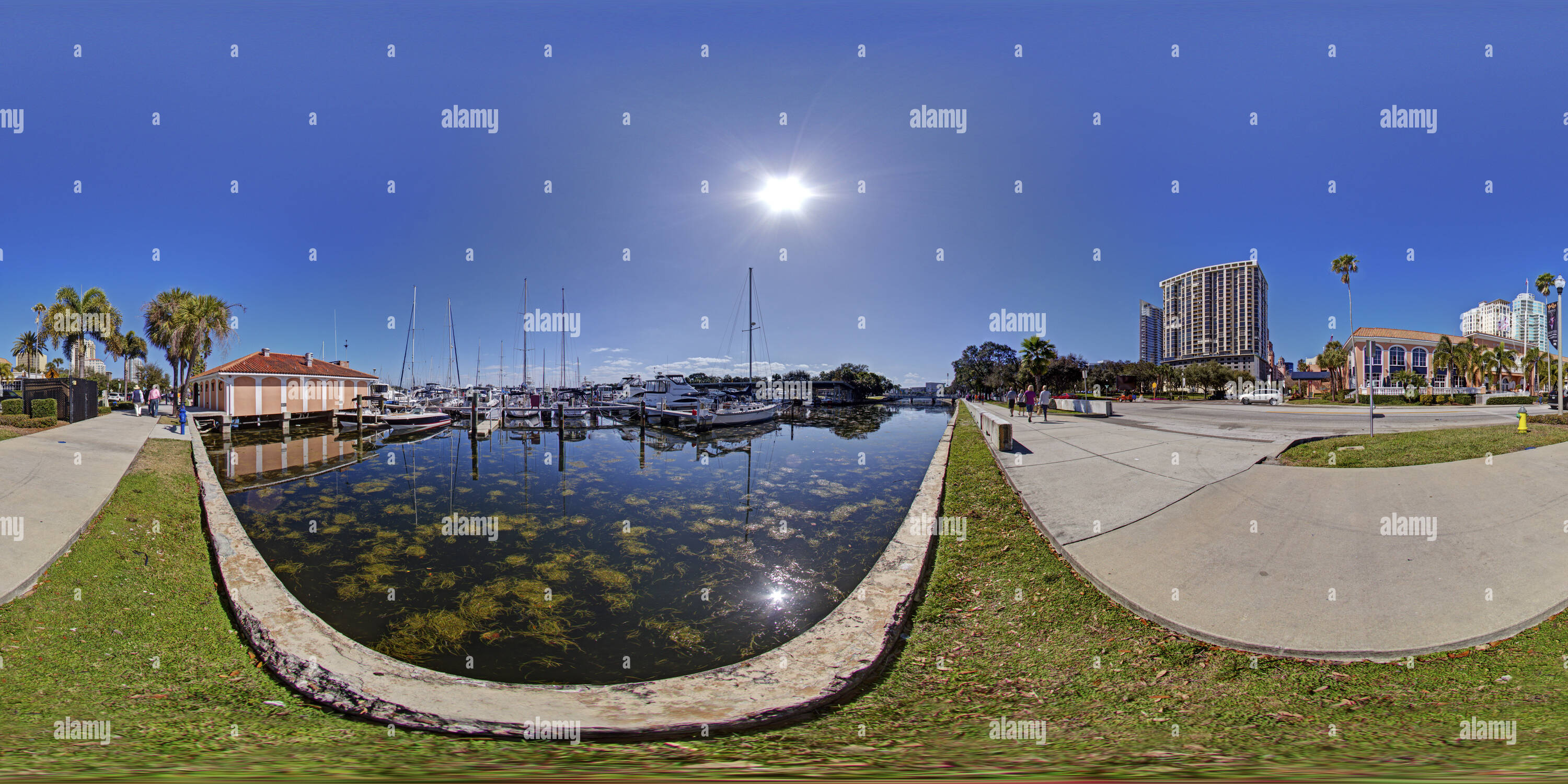 360 degree panoramic view of St. Petersburg Yacht Club