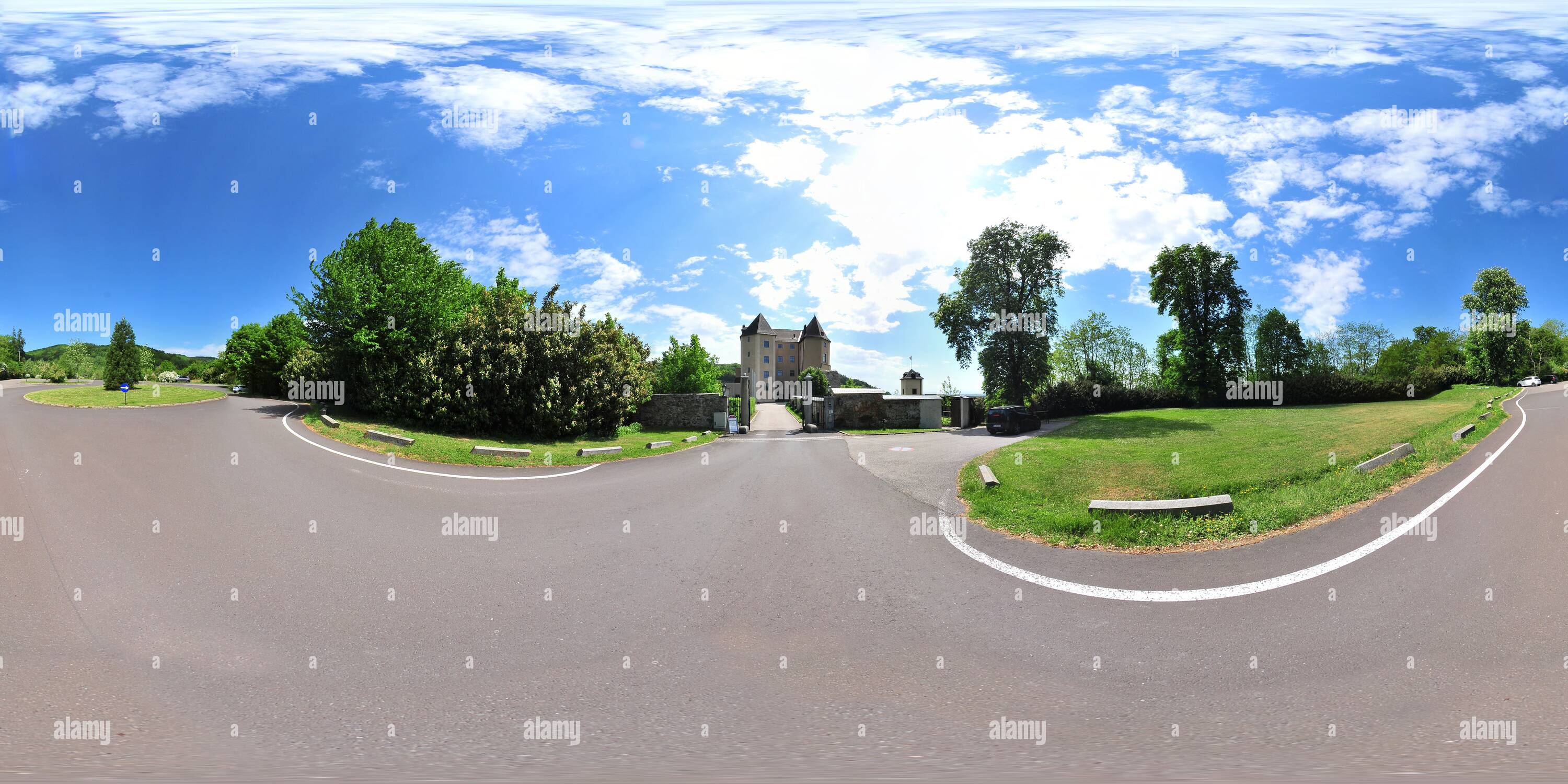 360 View Of Castle Steyregg Austria Alamy