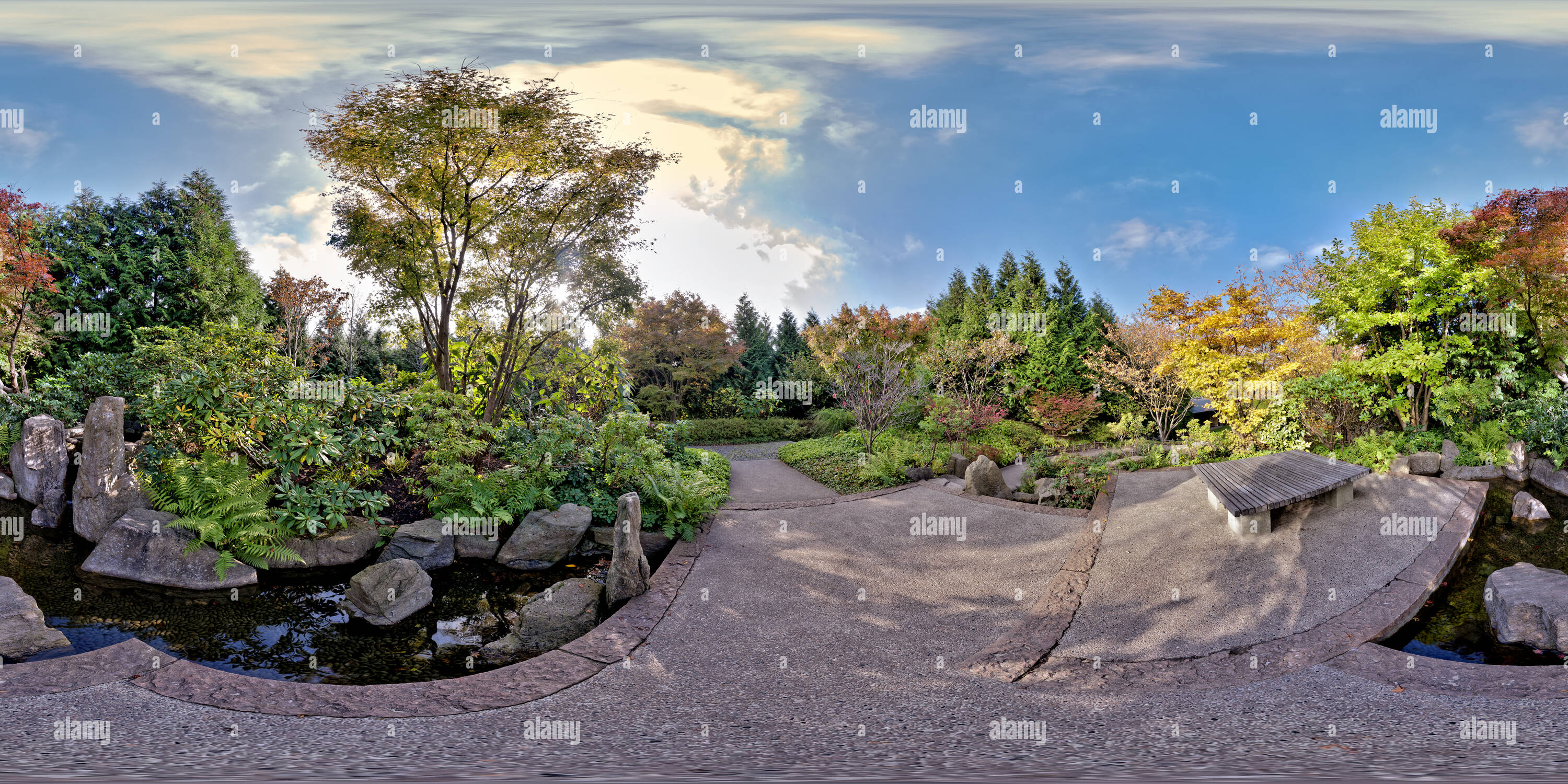 360 degree panoramic view of Japanischer Garten 2