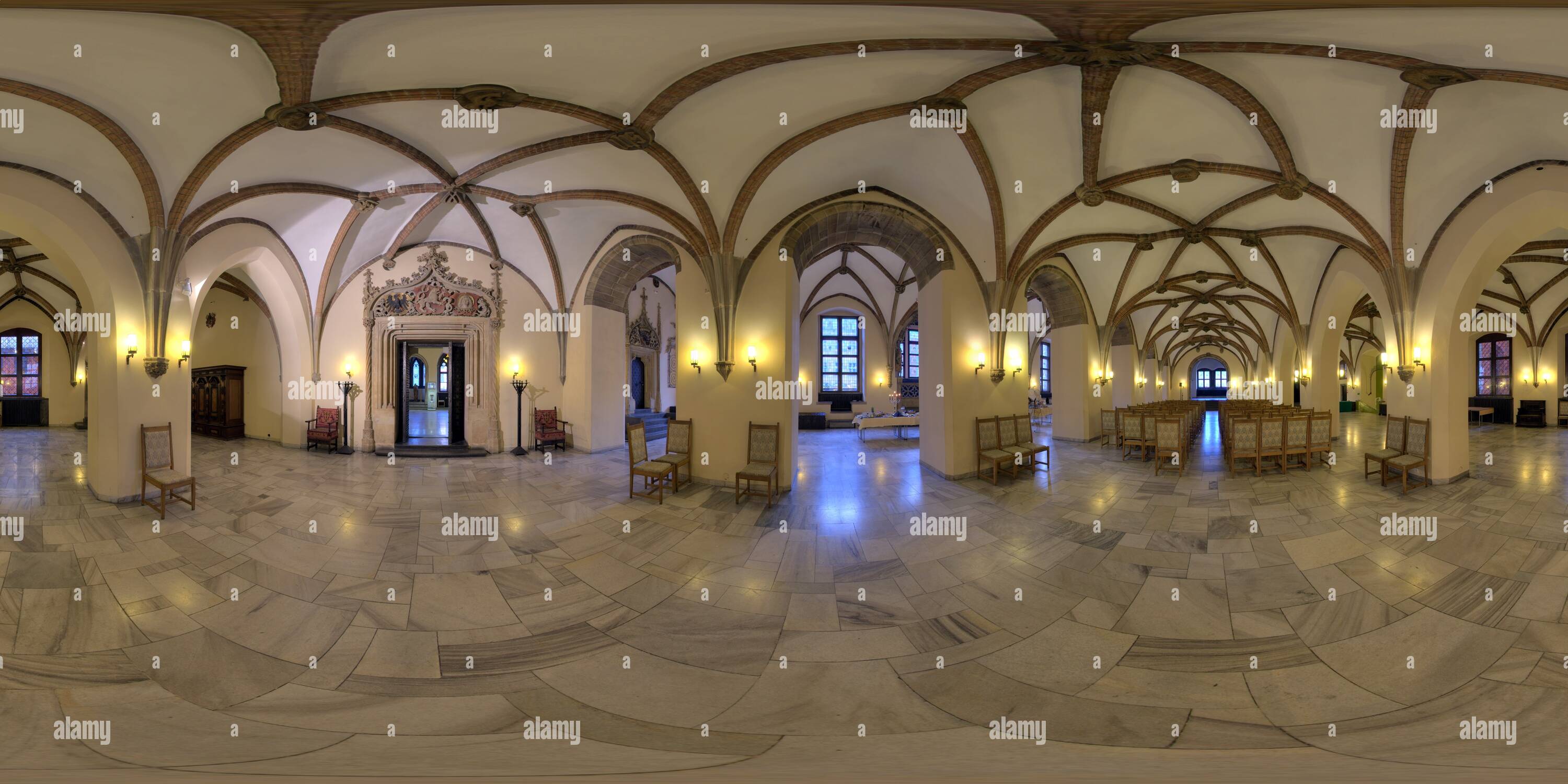 360° view of Old Town Hall in Wroclaw Alamy