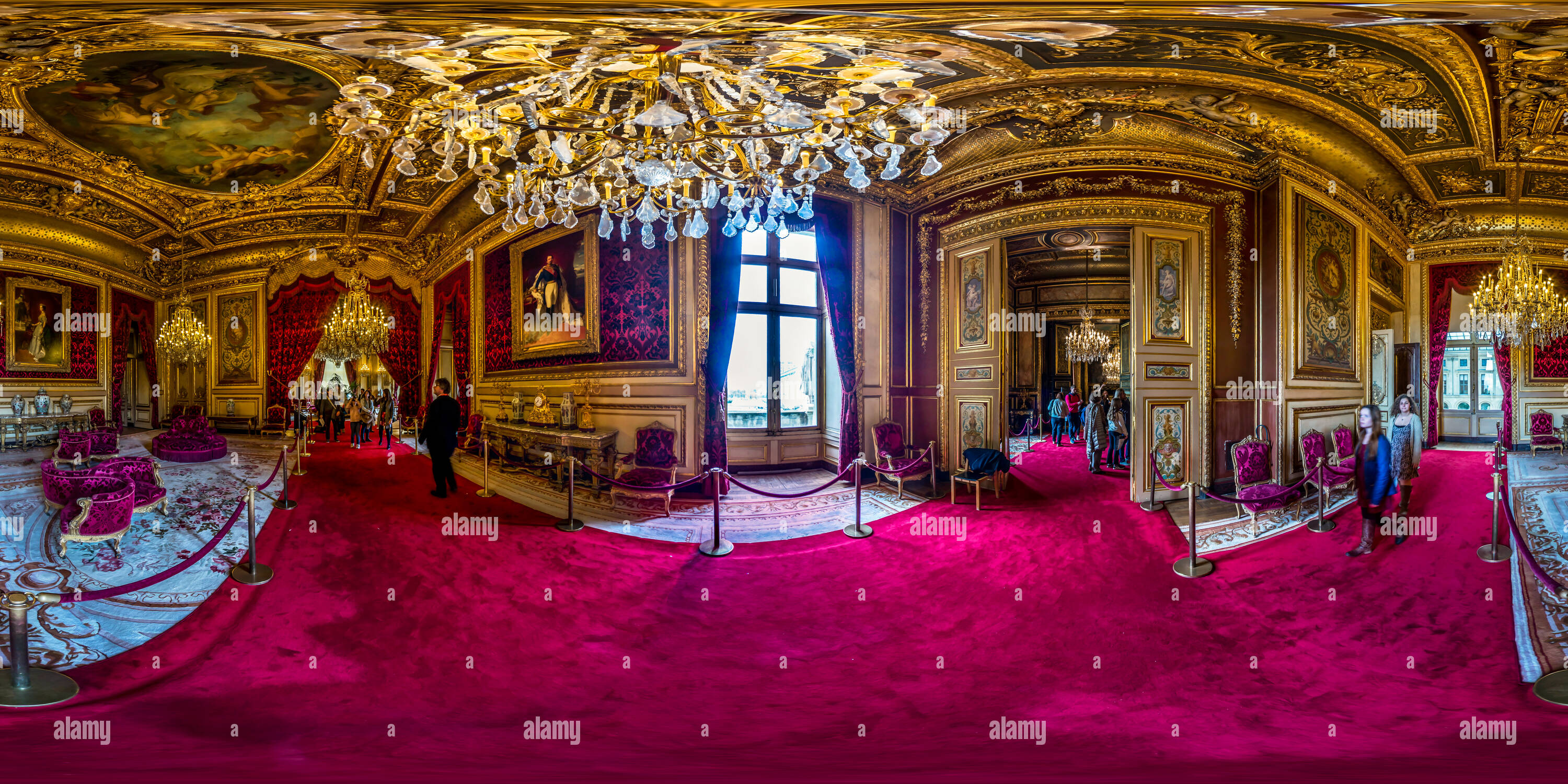 360° view of Napoleon III Apartments Alamy