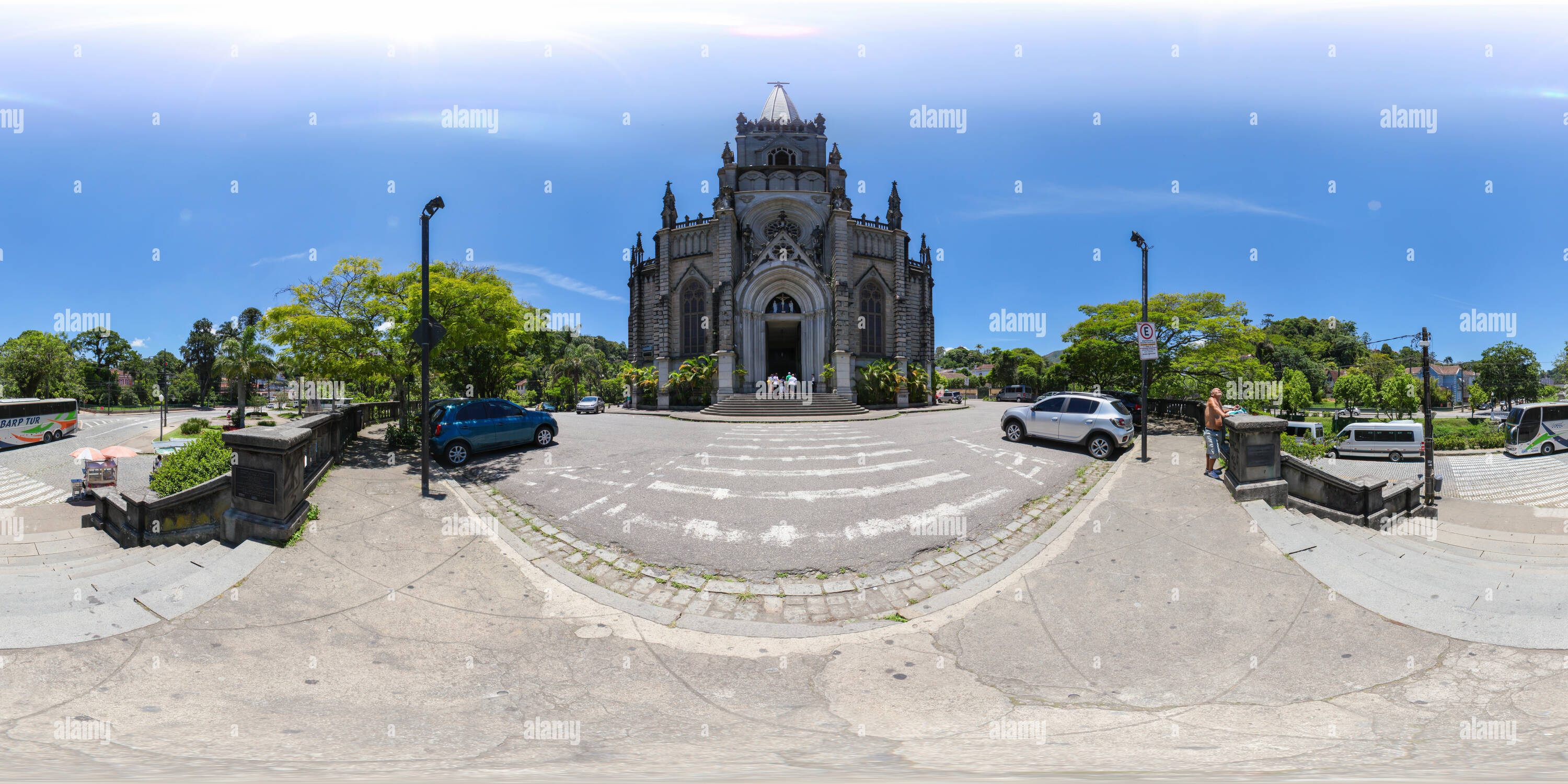 360 degree panoramic view of Catedral Sao Pedro de Alcantara em Petropolis