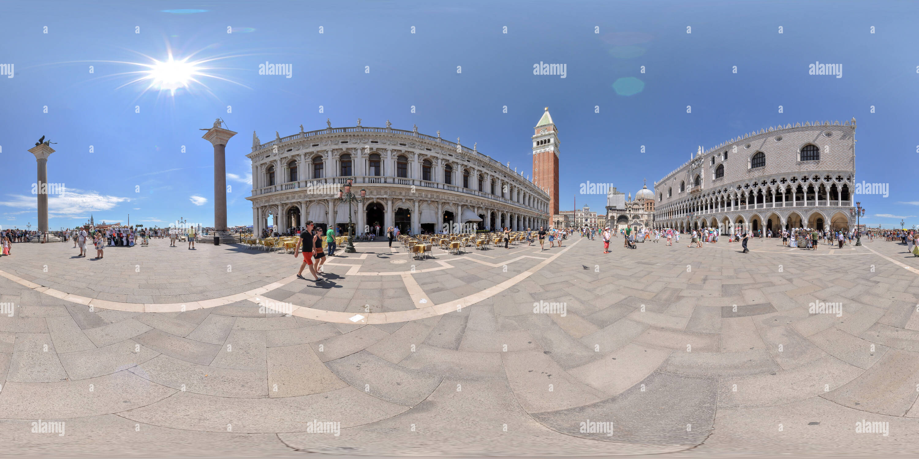 360 View Of Place Saint Marco Venice Italie Alamy