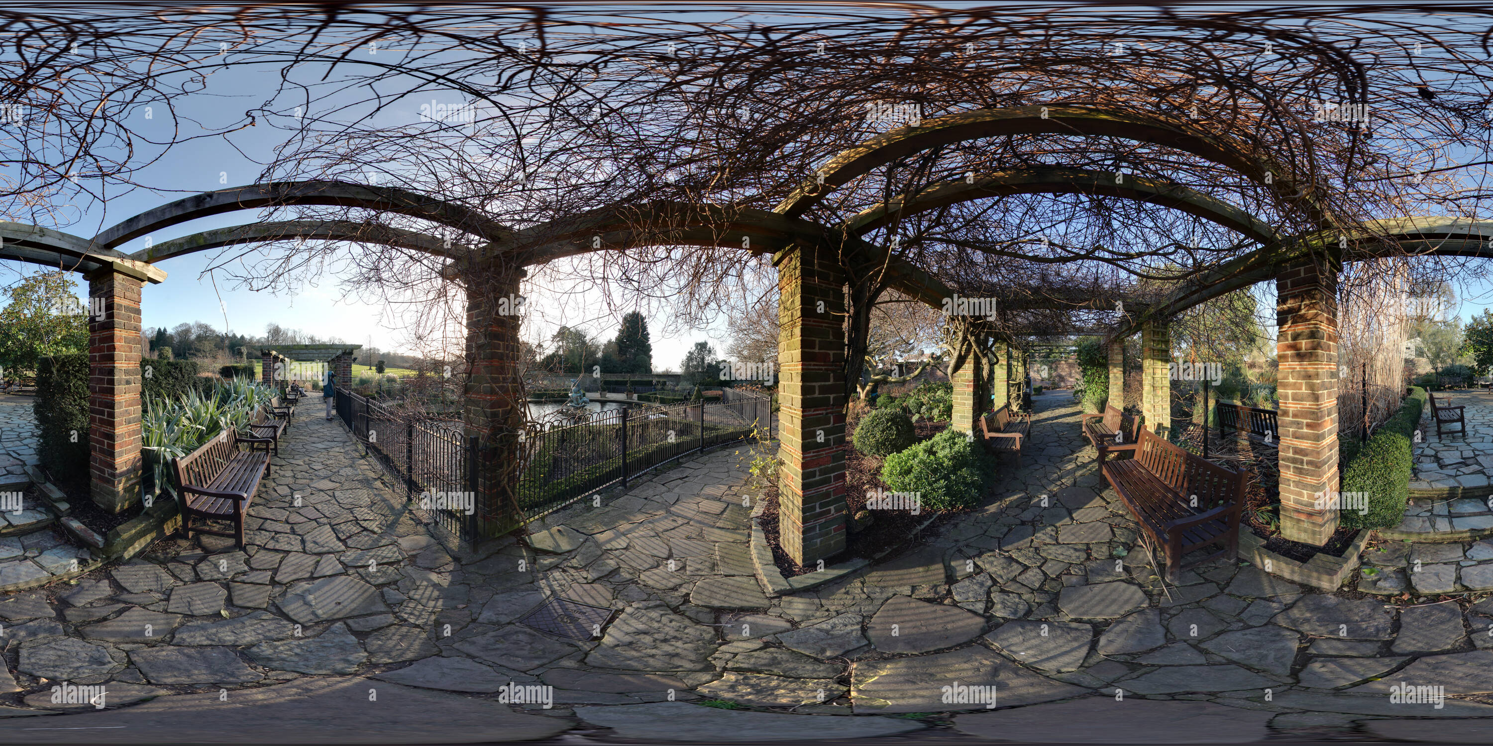 360° view of Golders Hill park in London Alamy