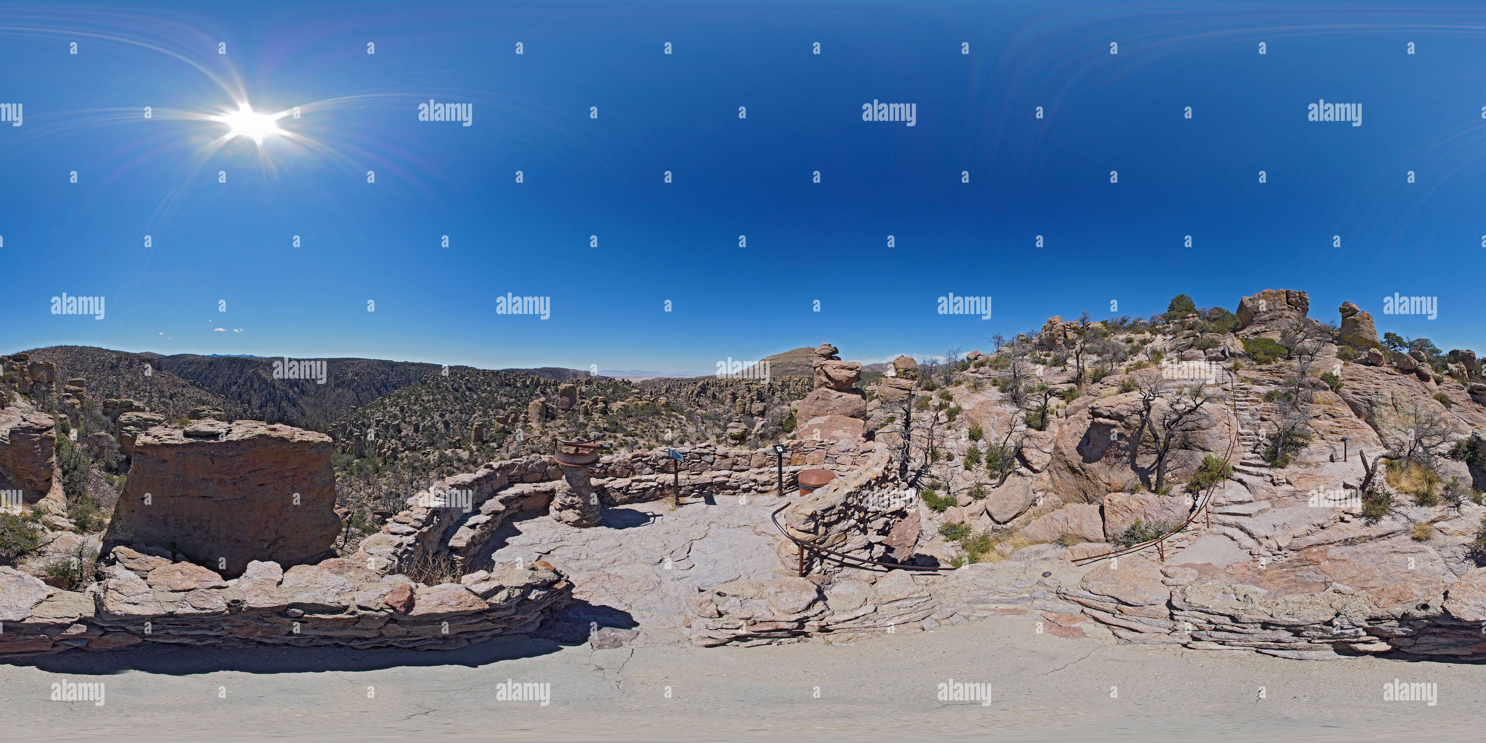 360 degree panoramic view of Massai Point Lookout at Chiricahua National Monument