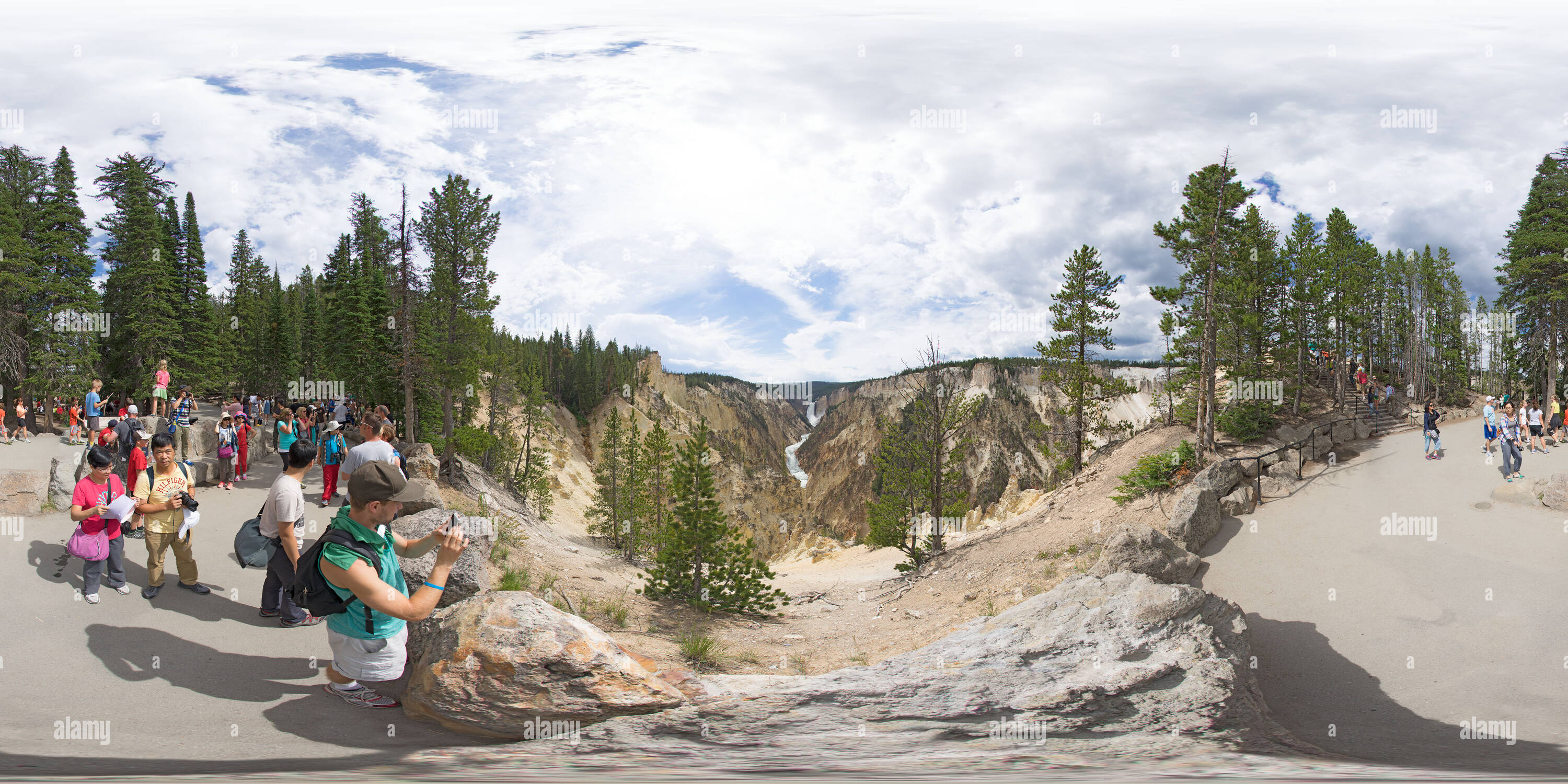 360° view of Artist Point Yellowstone - Alamy